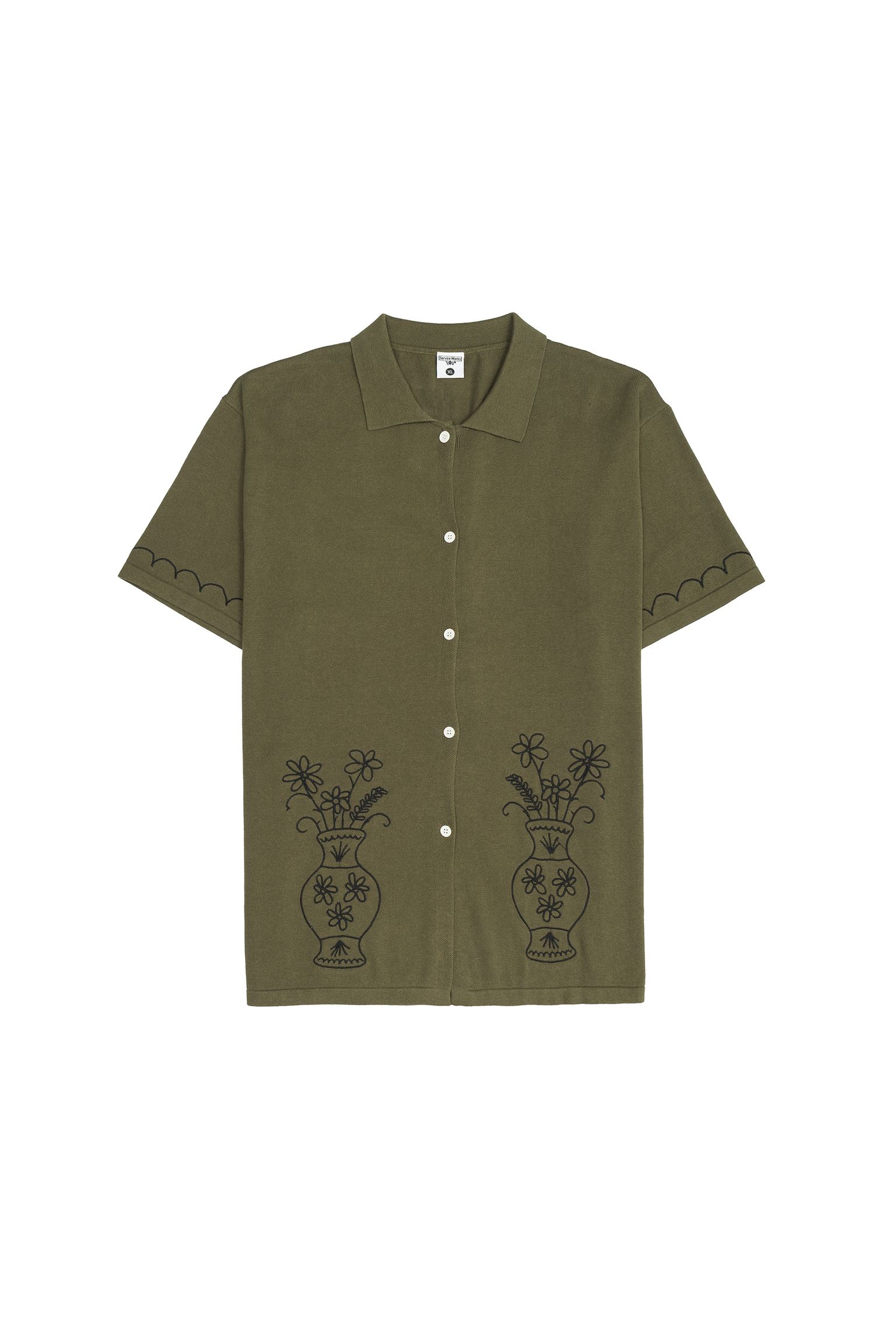 Поло Service Works S/S Knitted Vase Shirt купить