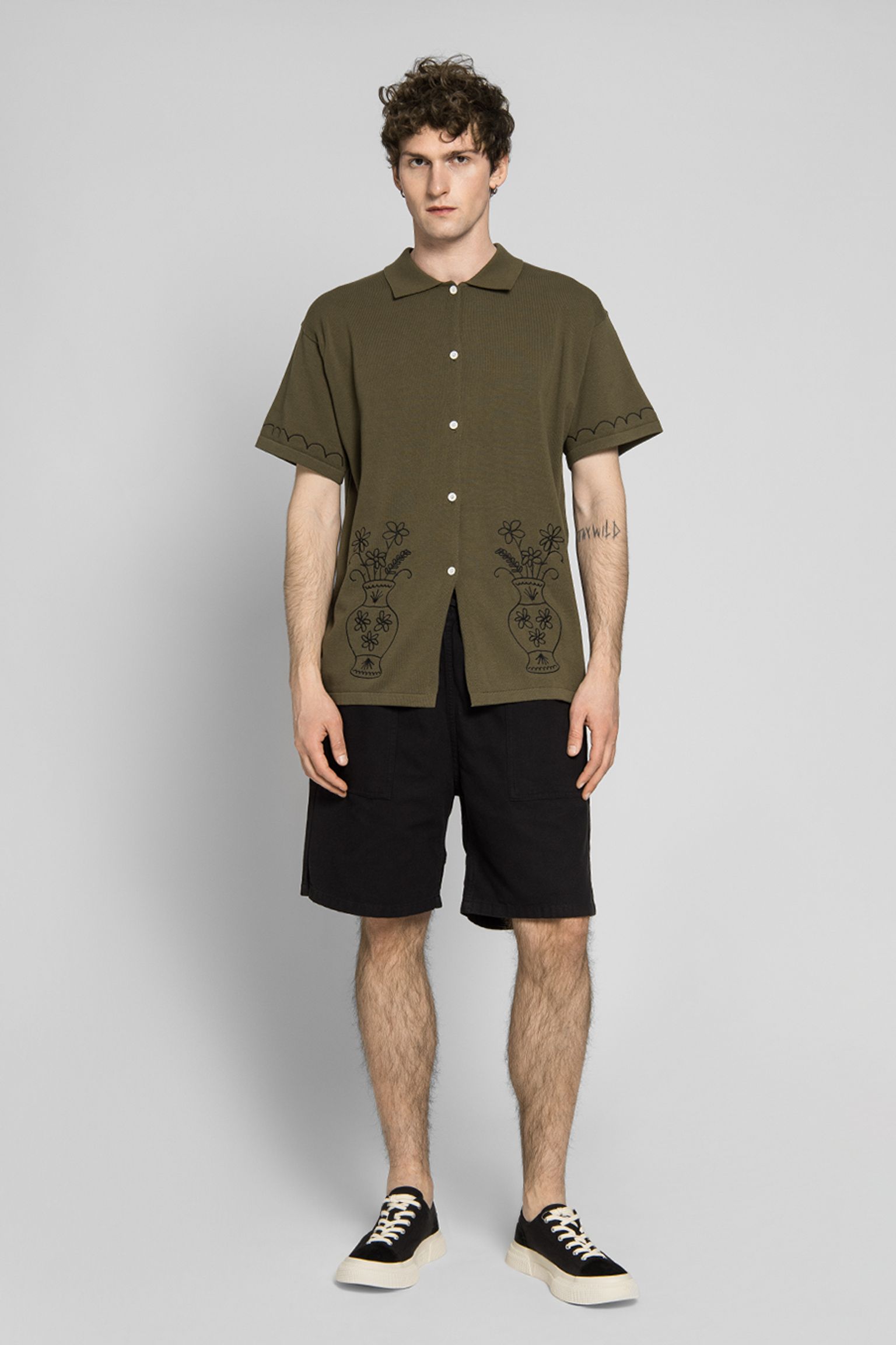 Поло Service Works S/S Knitted Vase Shirt с доставкой