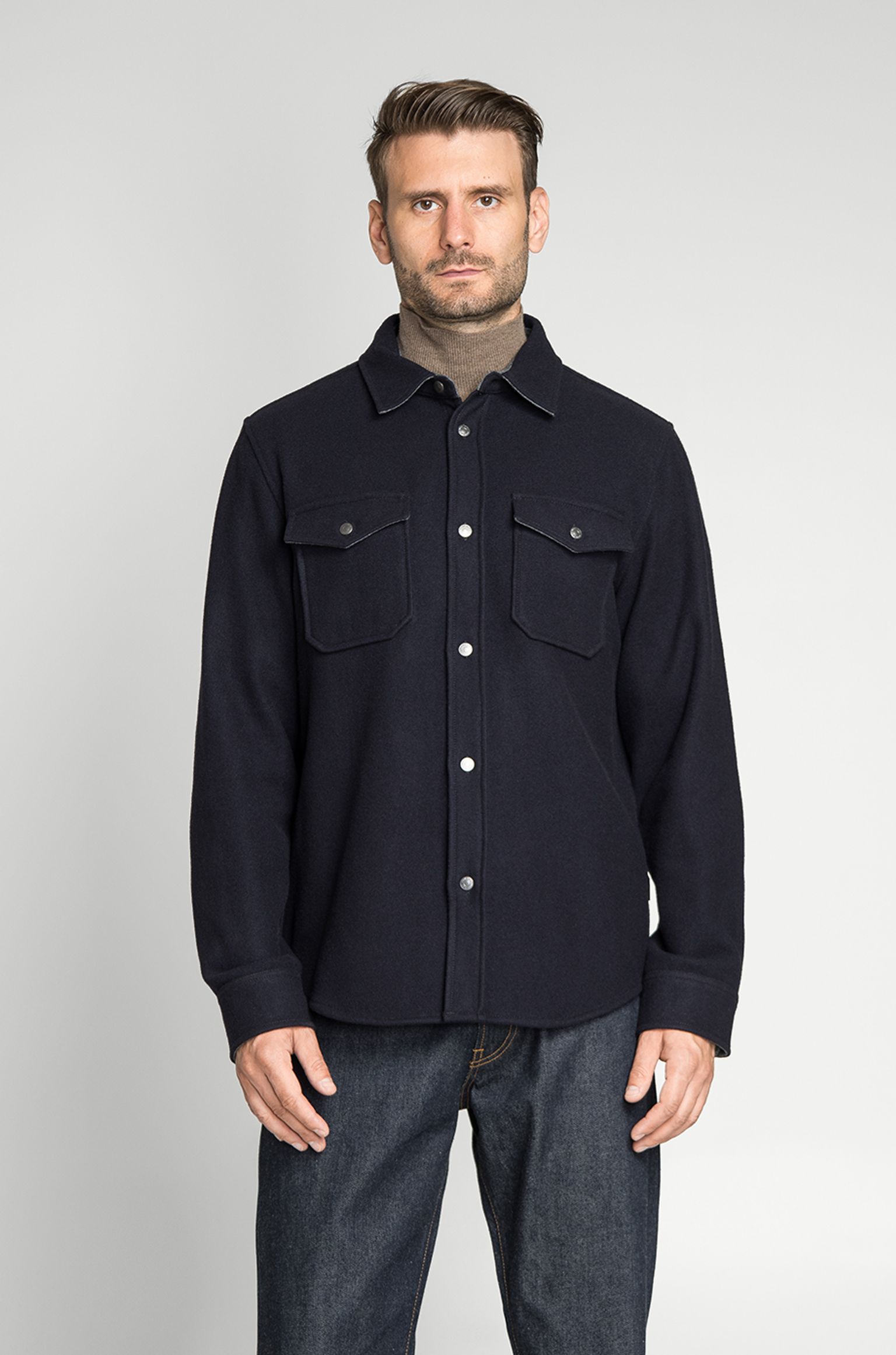 Овершот ALASKAN MELTON PLAIN OVERSHIRT