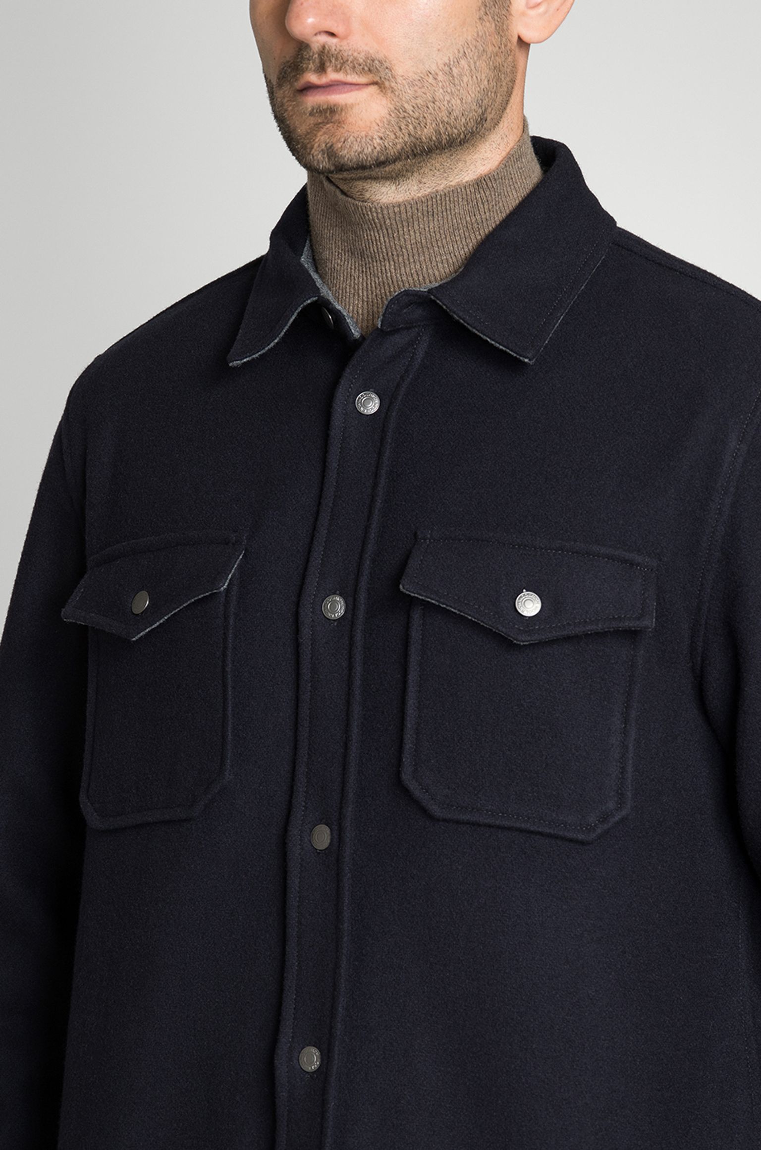 Овершот ALASKAN MELTON PLAIN OVERSHIRT