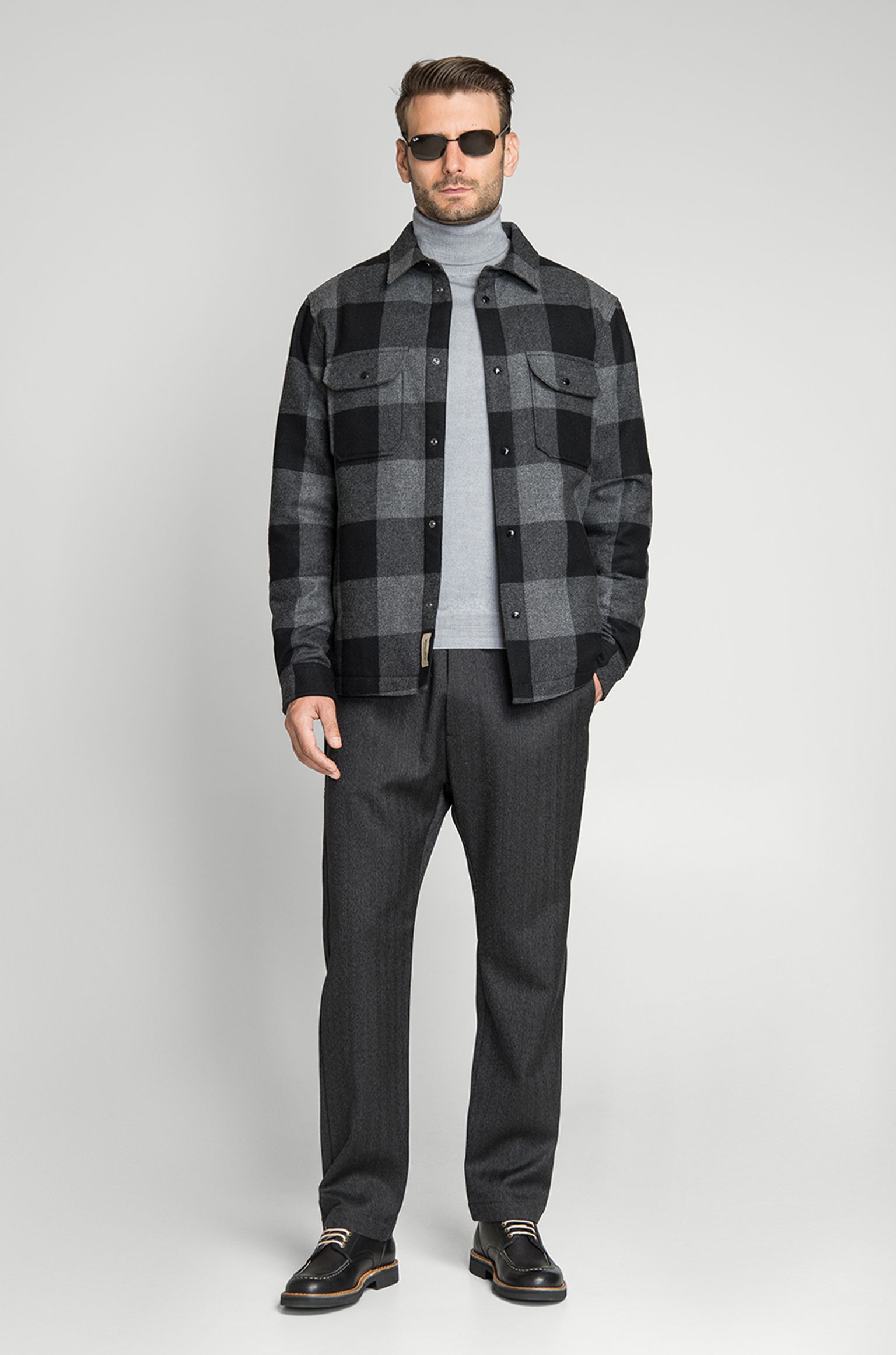 Овершот ALASKAN WOOL CHECK OVERSHIRT