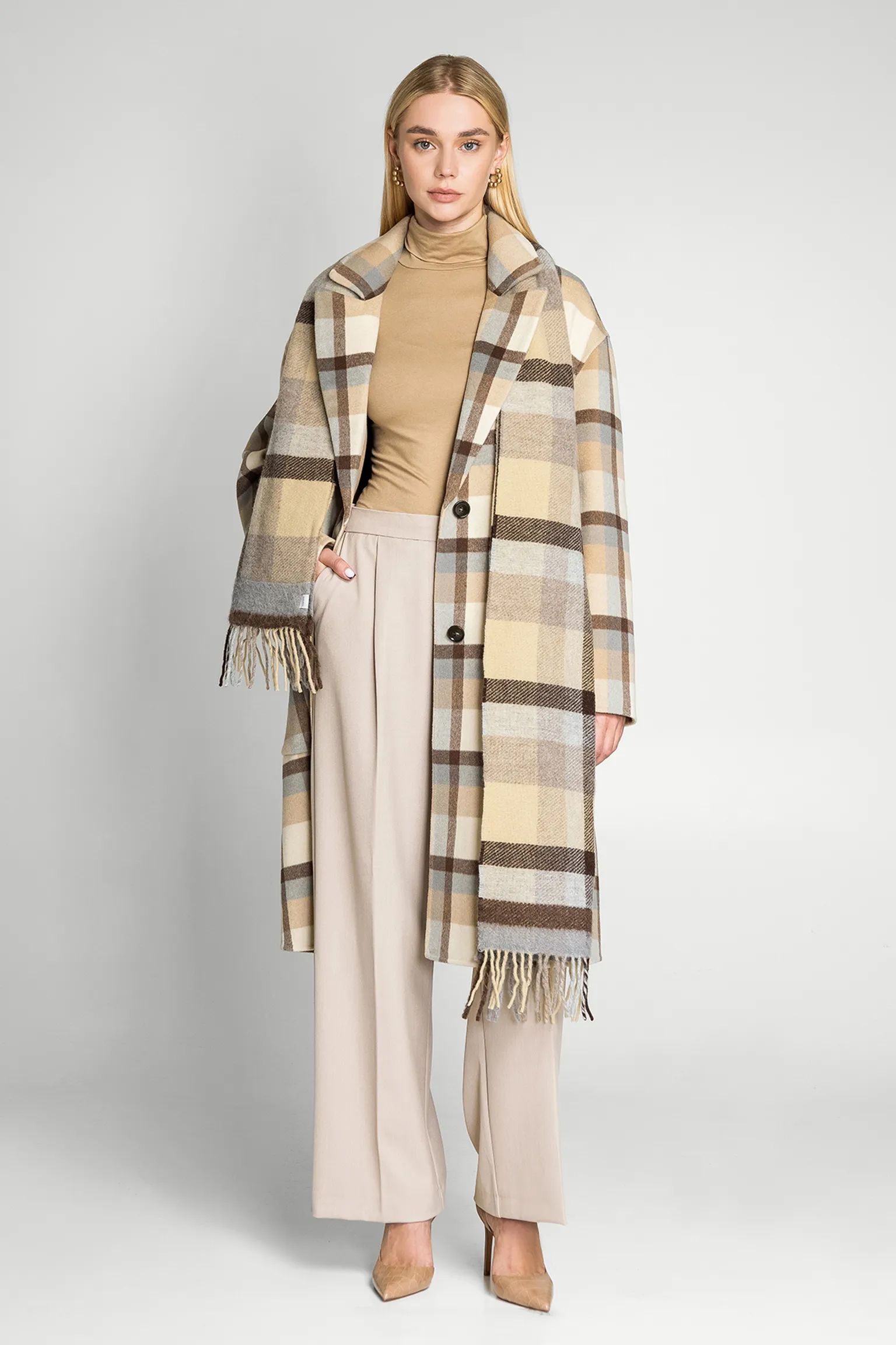Шарф NEEDLE PUNCH CHECK SCARF купить в Украине