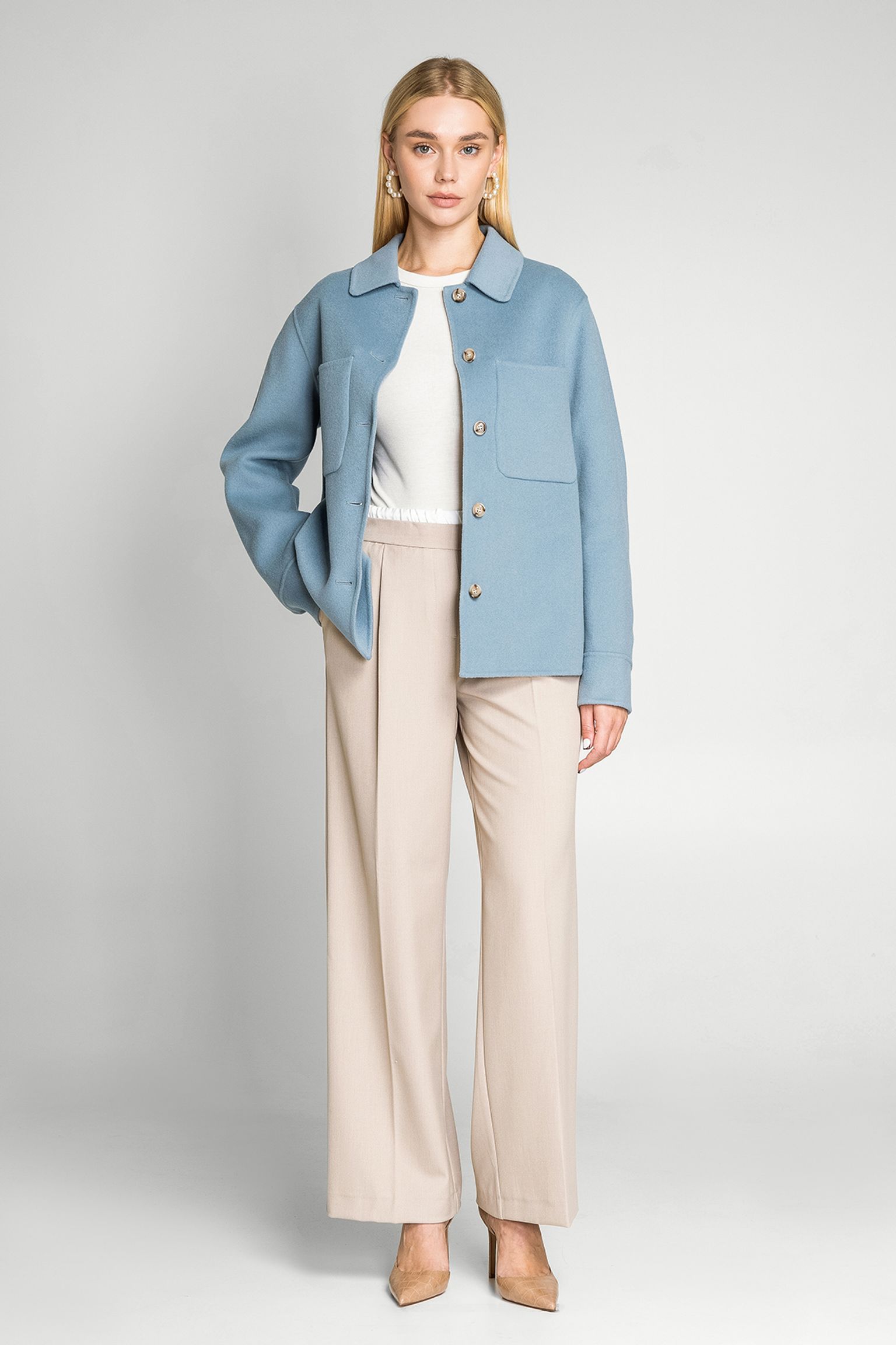 Овершот DOUBLE WOOL OVERSHIRT с доставкой