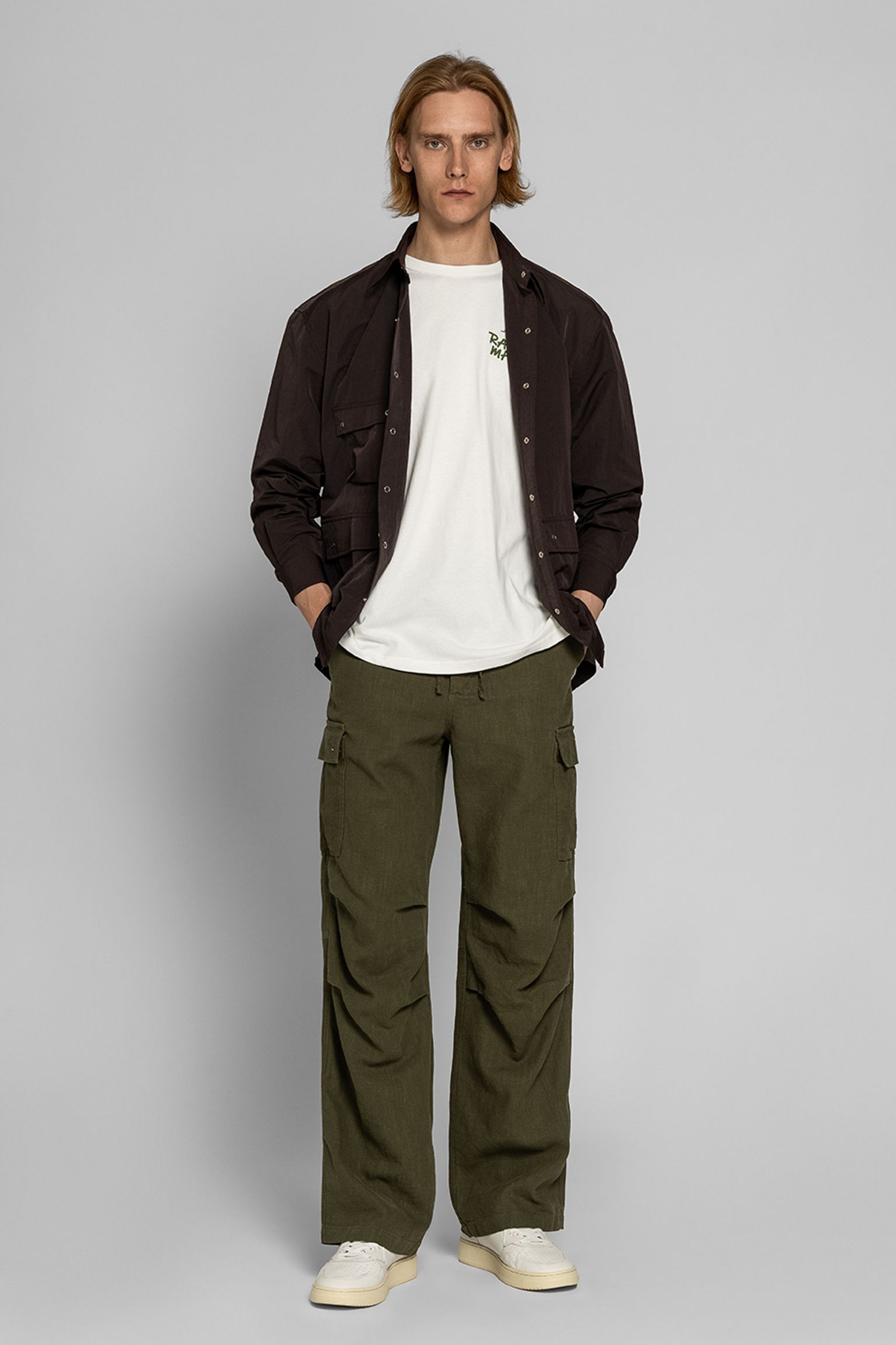 Брюки LINEN CARGO PARACHUTE PANTS