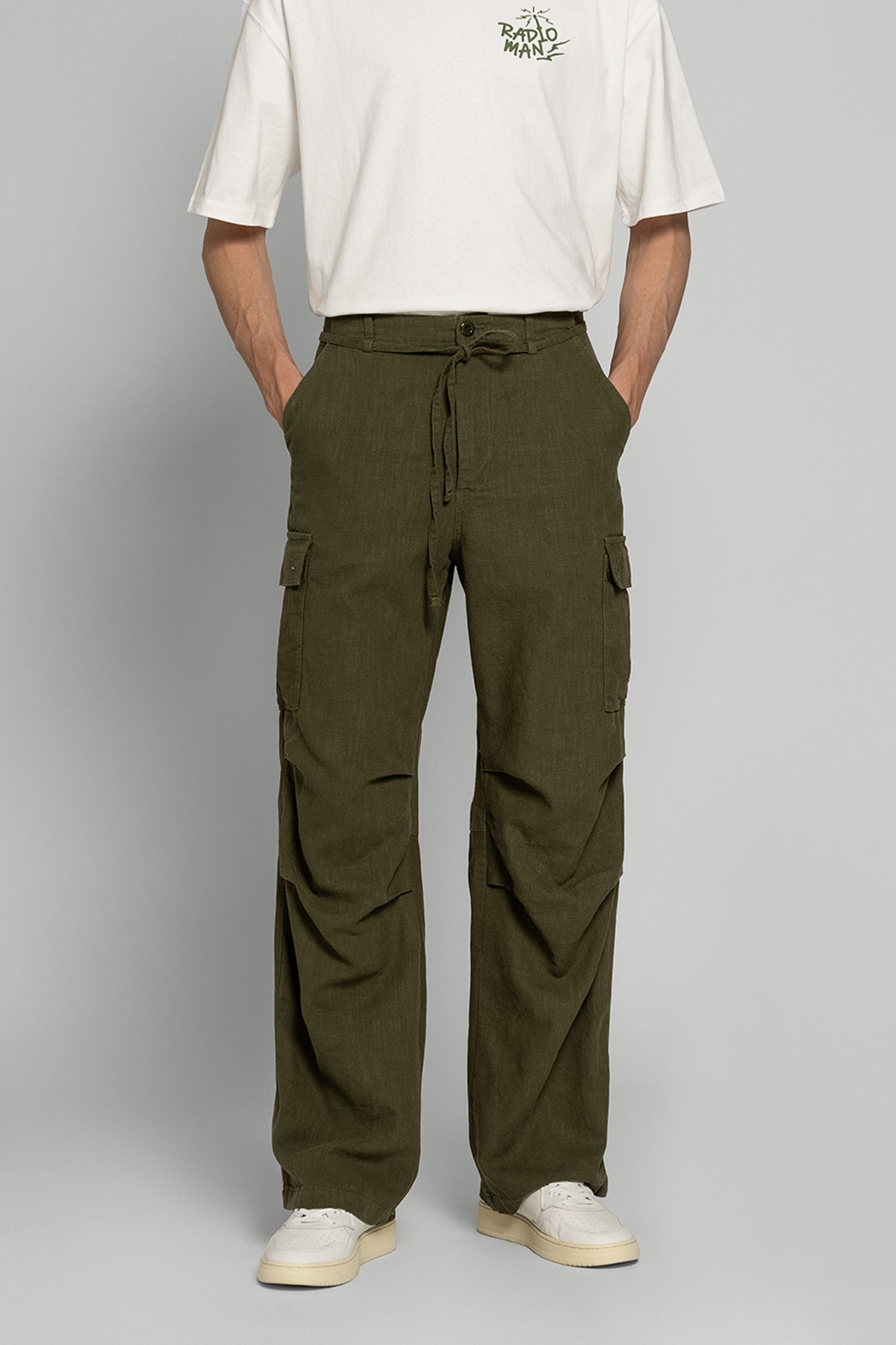 Брюки LINEN CARGO PARACHUTE PANTS