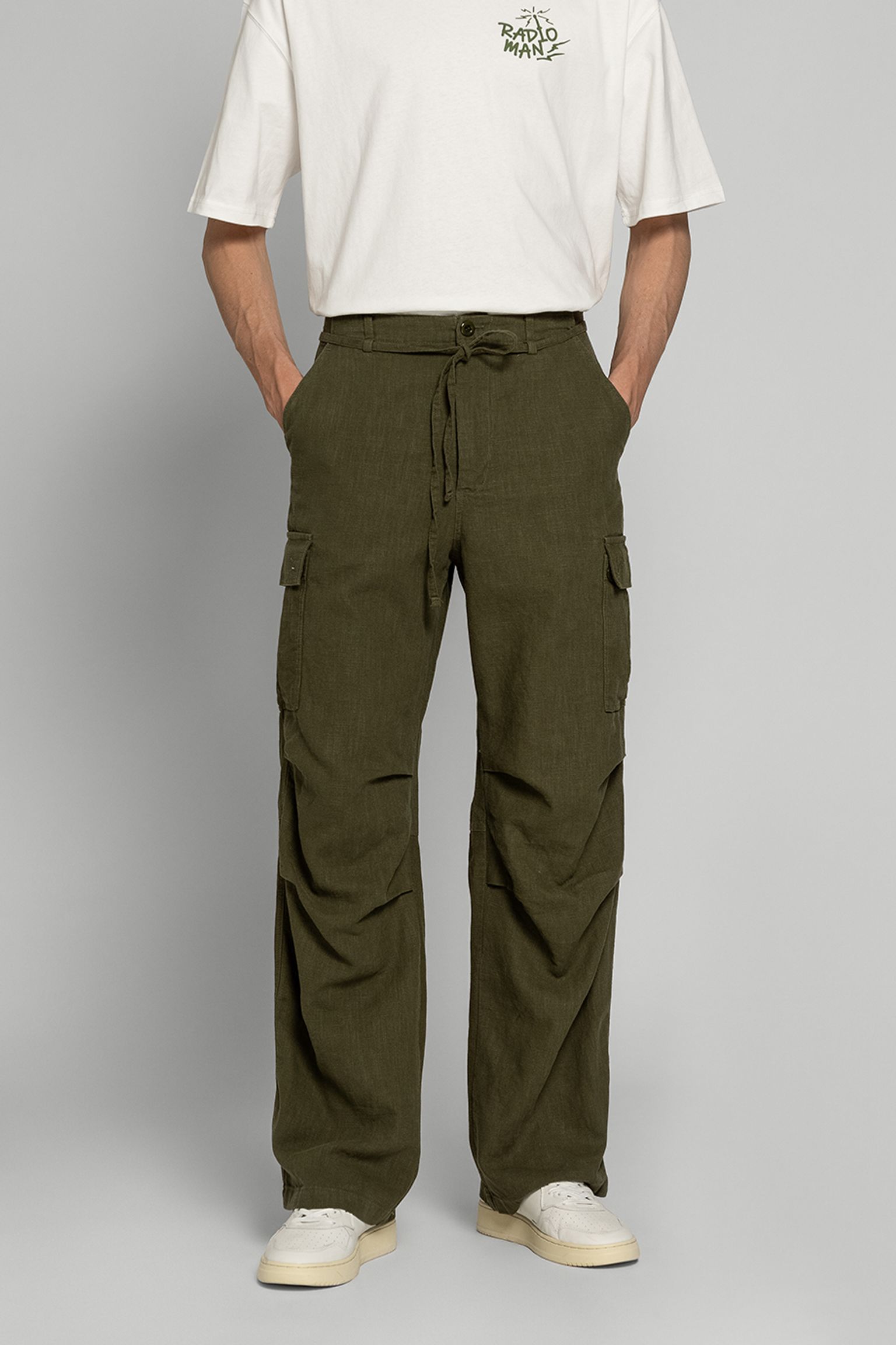 Брюки LINEN CARGO PARACHUTE PANTS с доставкой