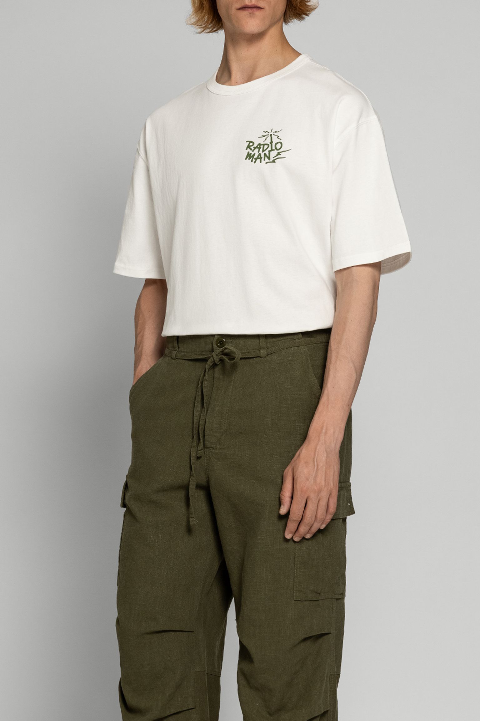 Брюки LINEN CARGO PARACHUTE PANTS