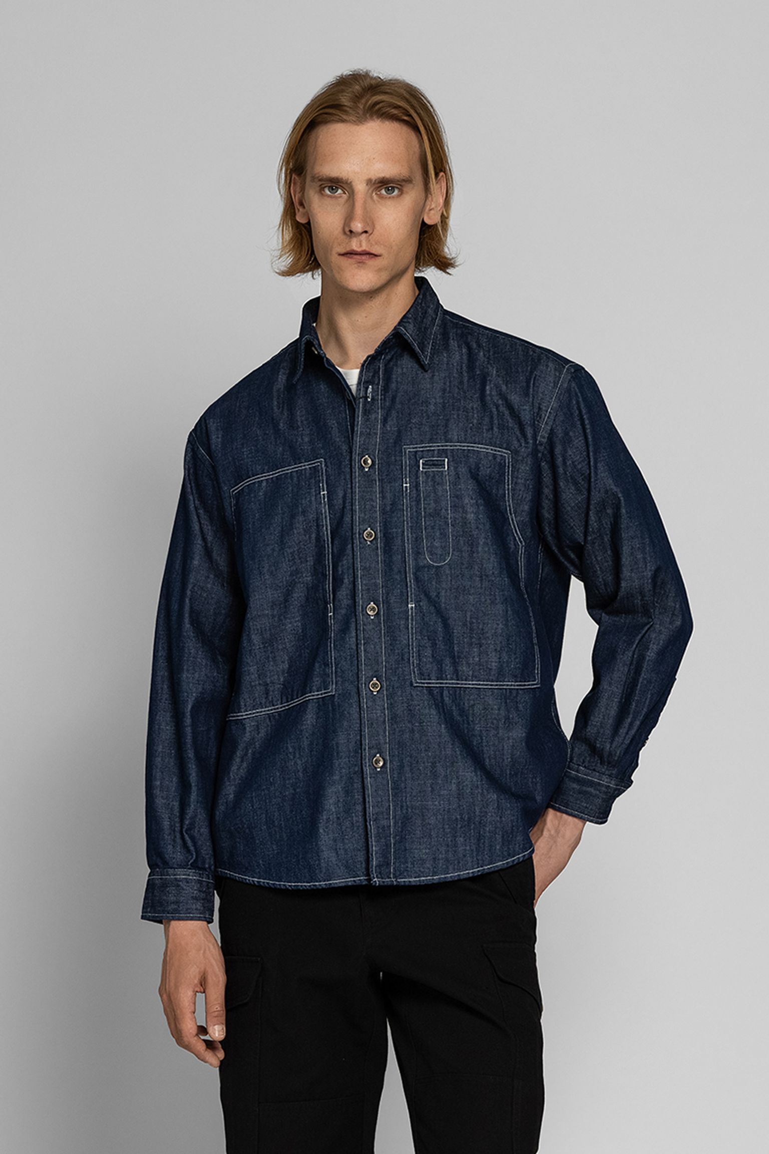 Рубашка DENIM CARPENTER POCKET WORK SHIRT