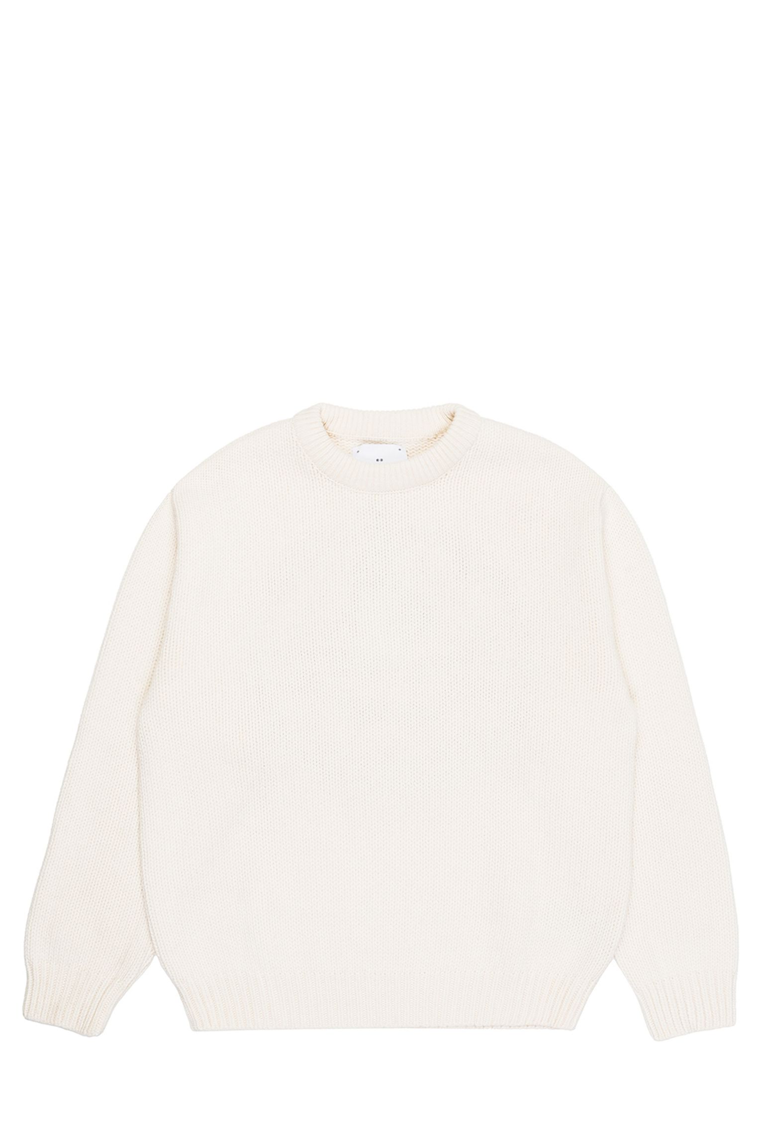 светр Ellis Sweater Knit Off White garment washed