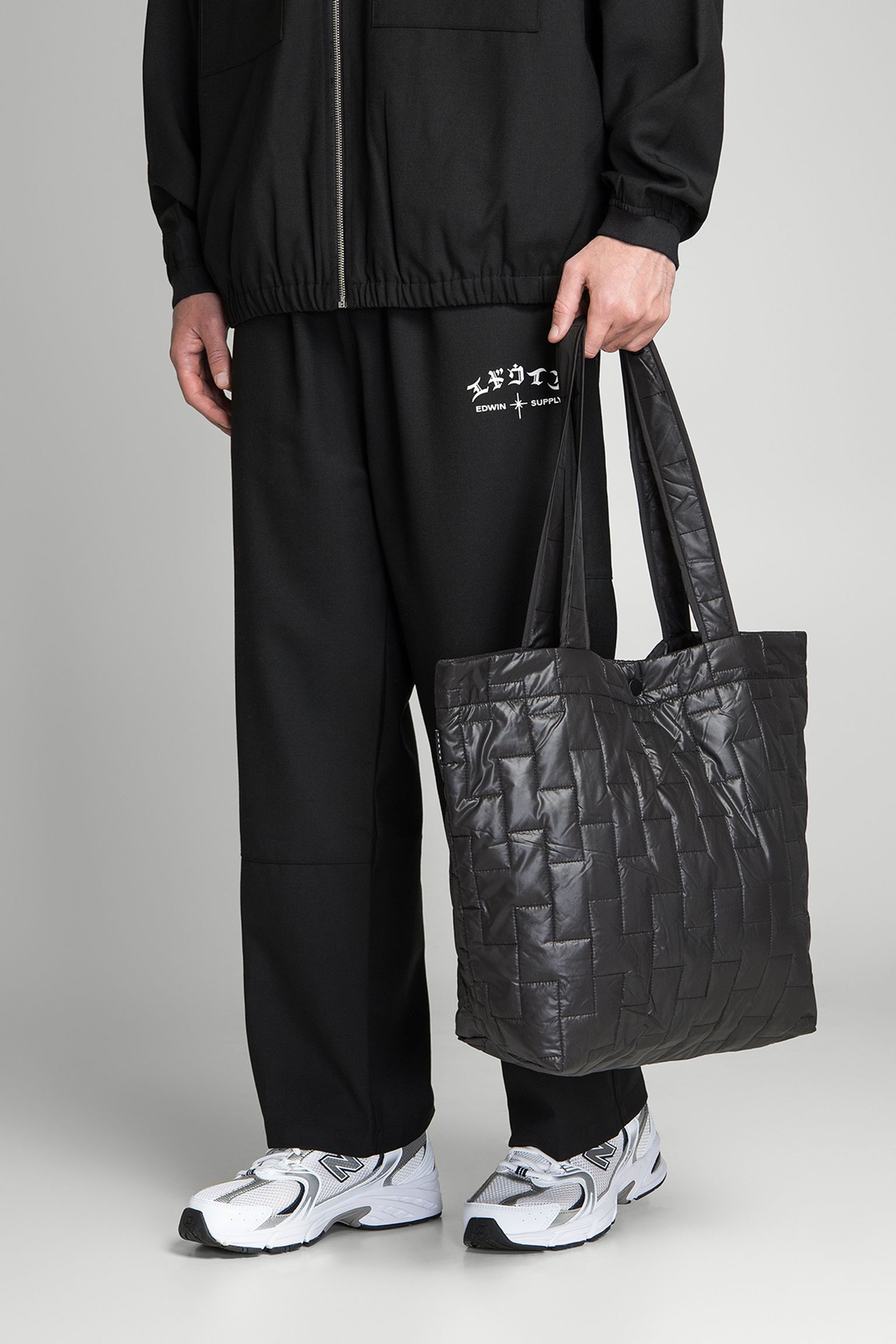 сумка Quilted Tote Bag Glazed Blac