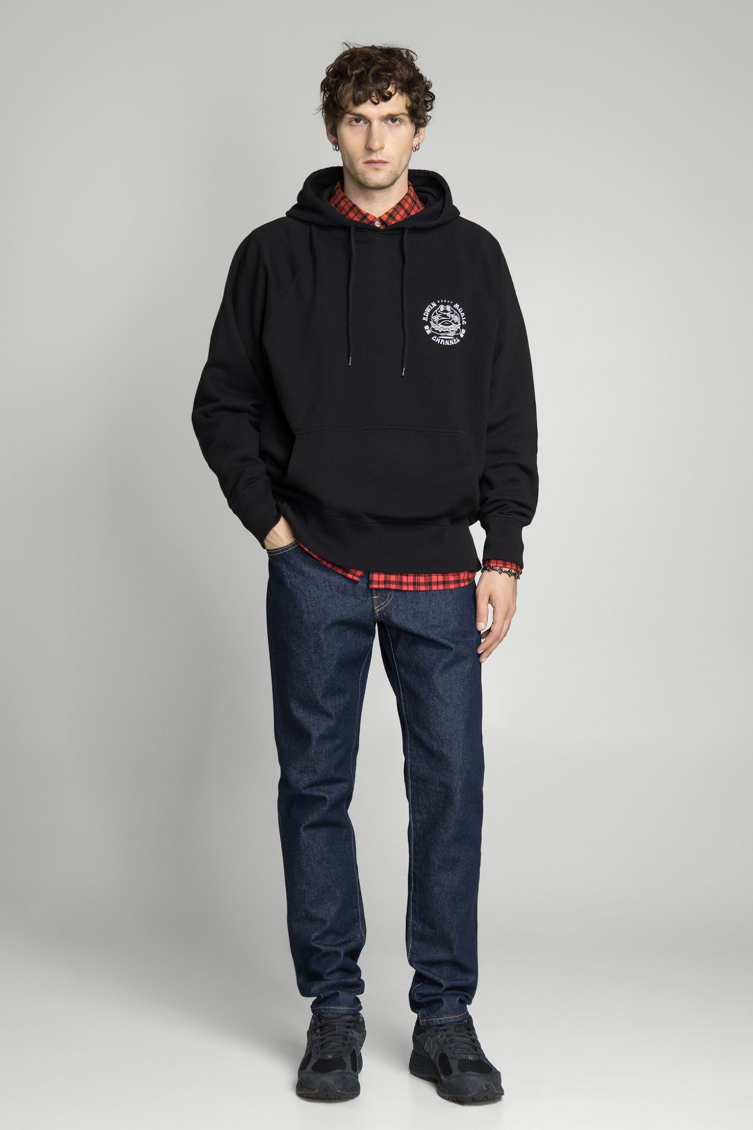 Худи Music Channel Hoodie Sweat Heavy Felpa Black garment washed купить в Украине