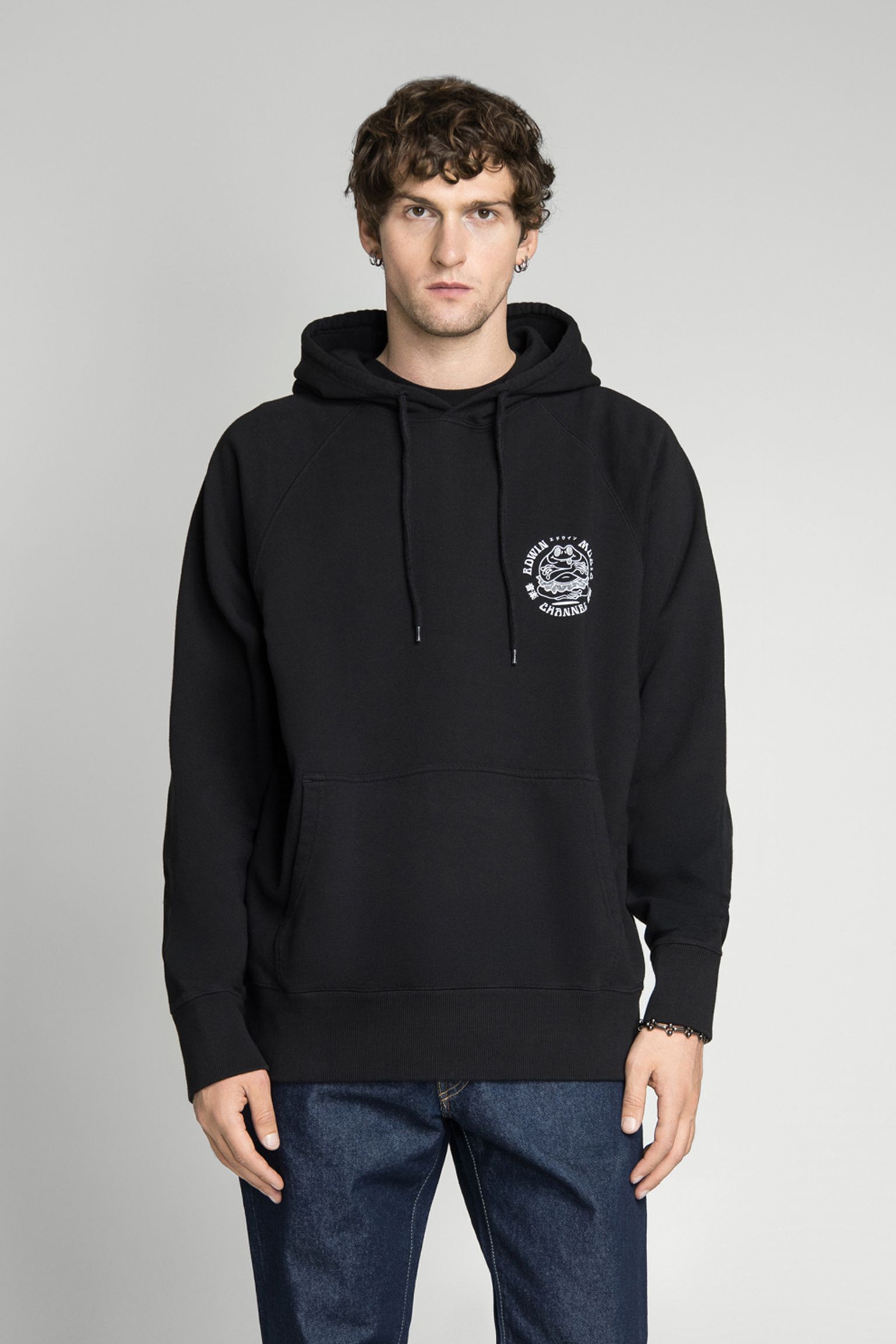 Худи Music Channel Hoodie Sweat Heavy Felpa Black garment washed с доставкой