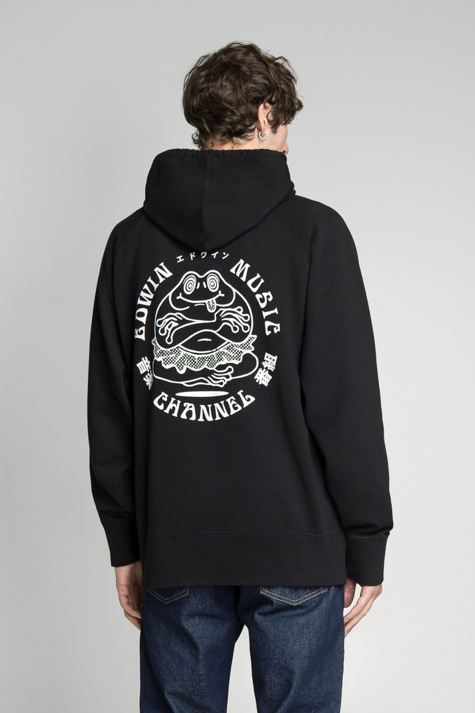 Стильные Худи Music Channel Hoodie Sweat Heavy Felpa Black garment washed