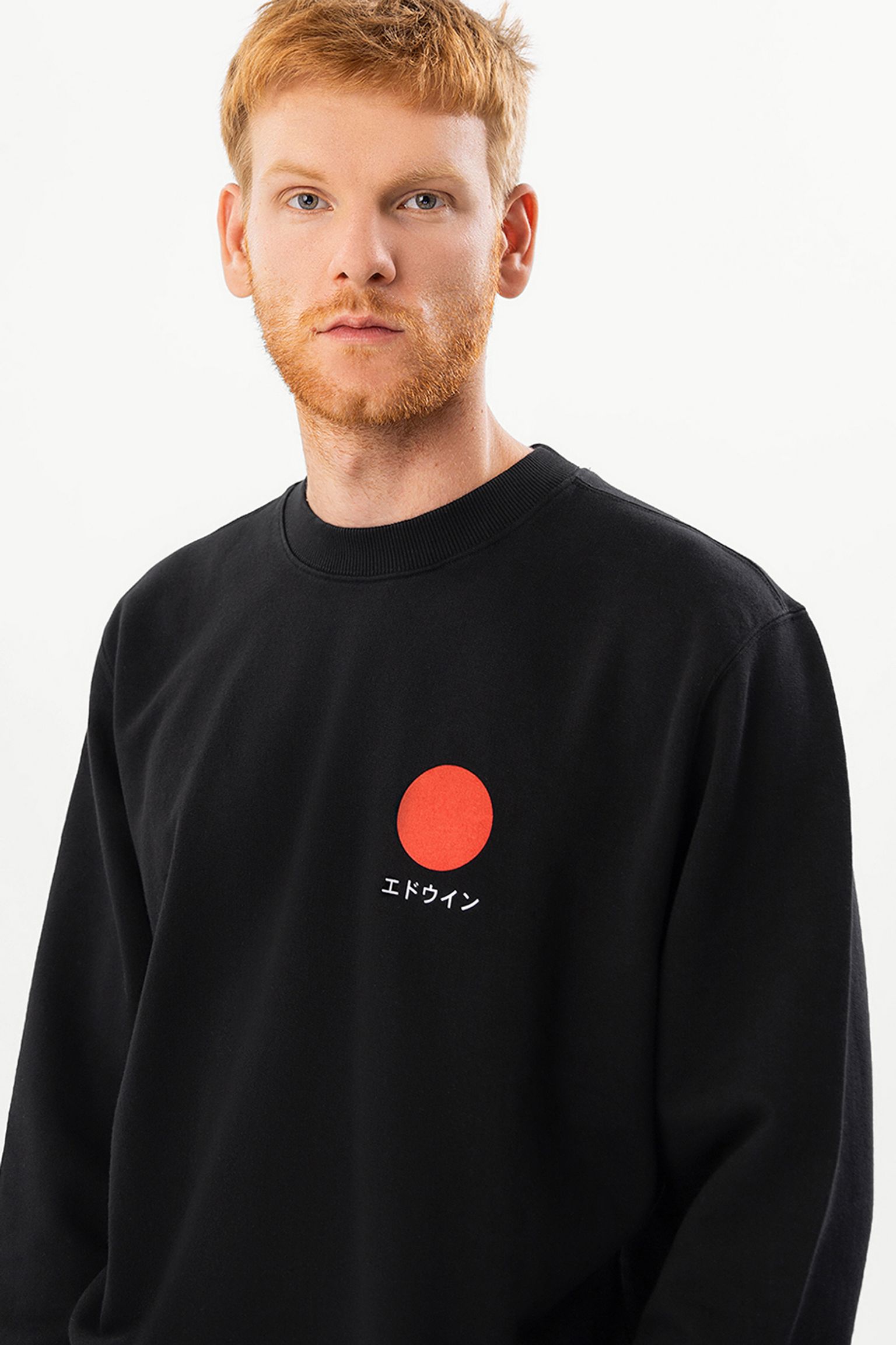 Світшот Japanese Sun Sweat Heavy Felpa Black garment washed