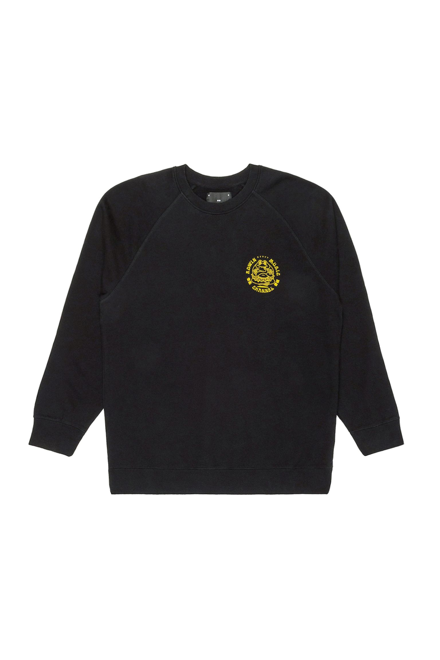 Свитшот Music Channel Sweat Heavy Felpa Black garment washed купить