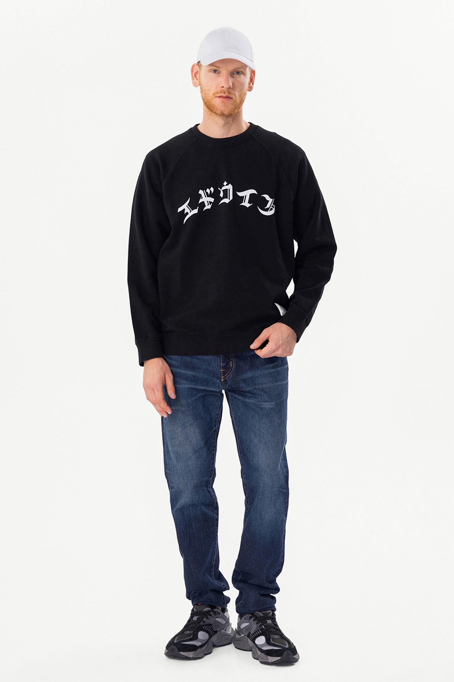 Свитшот High Life Low Levels Sweat Heavy Felpa Black garment washed