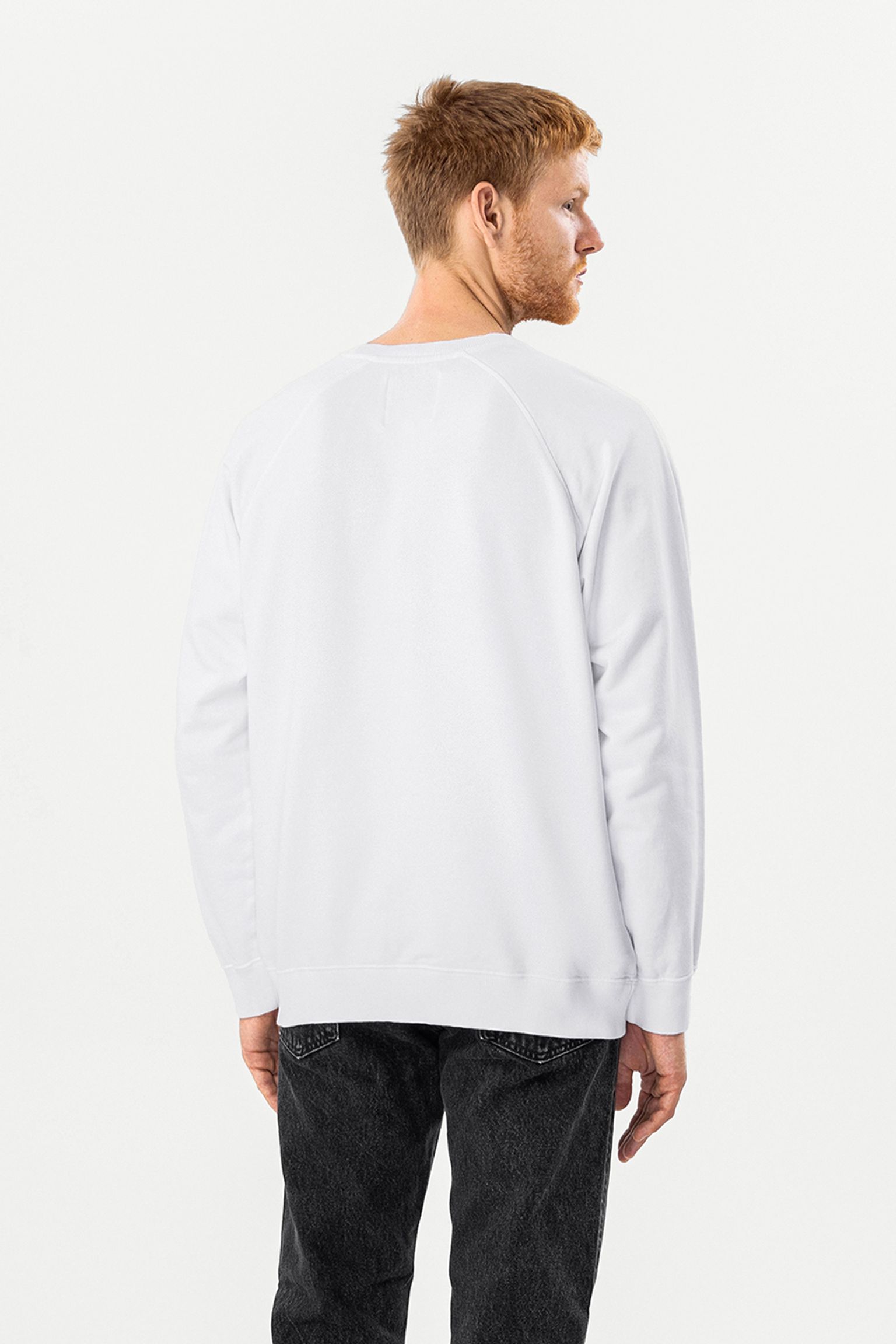 Світшот High Life Low Levels Sweat Heavy Felpa White garment washed