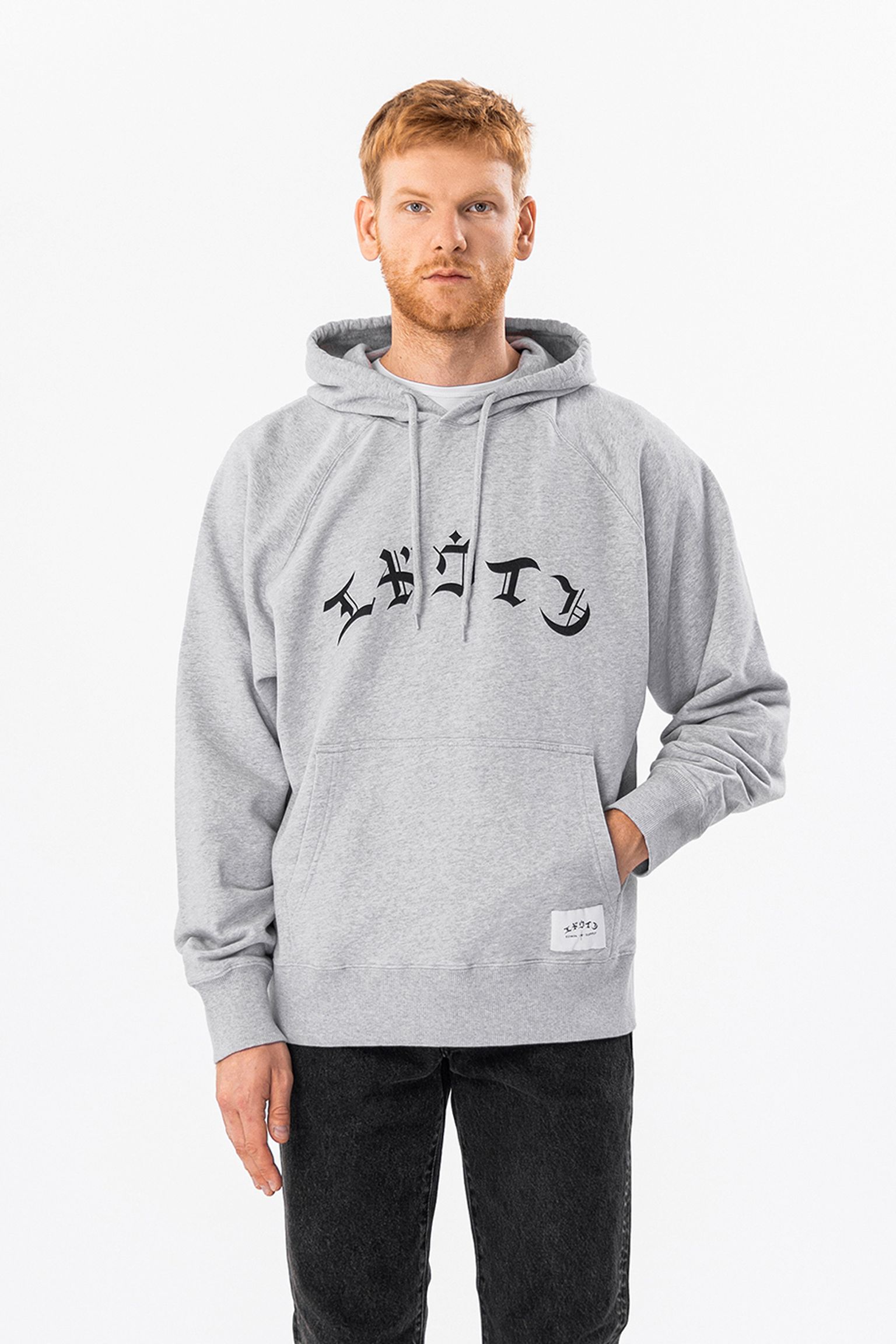 Худи High Life Low Levels Hoodie Sweat Heavy Felpa, 100% Cotton, 350g/m² Grey Marl garment washed