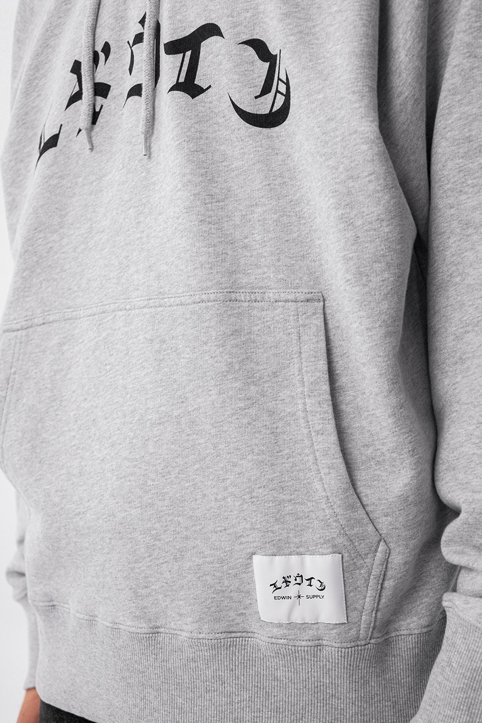 Худи High Life Low Levels Hoodie Sweat Heavy Felpa, 100% Cotton, 350g/m² Grey Marl garment washed