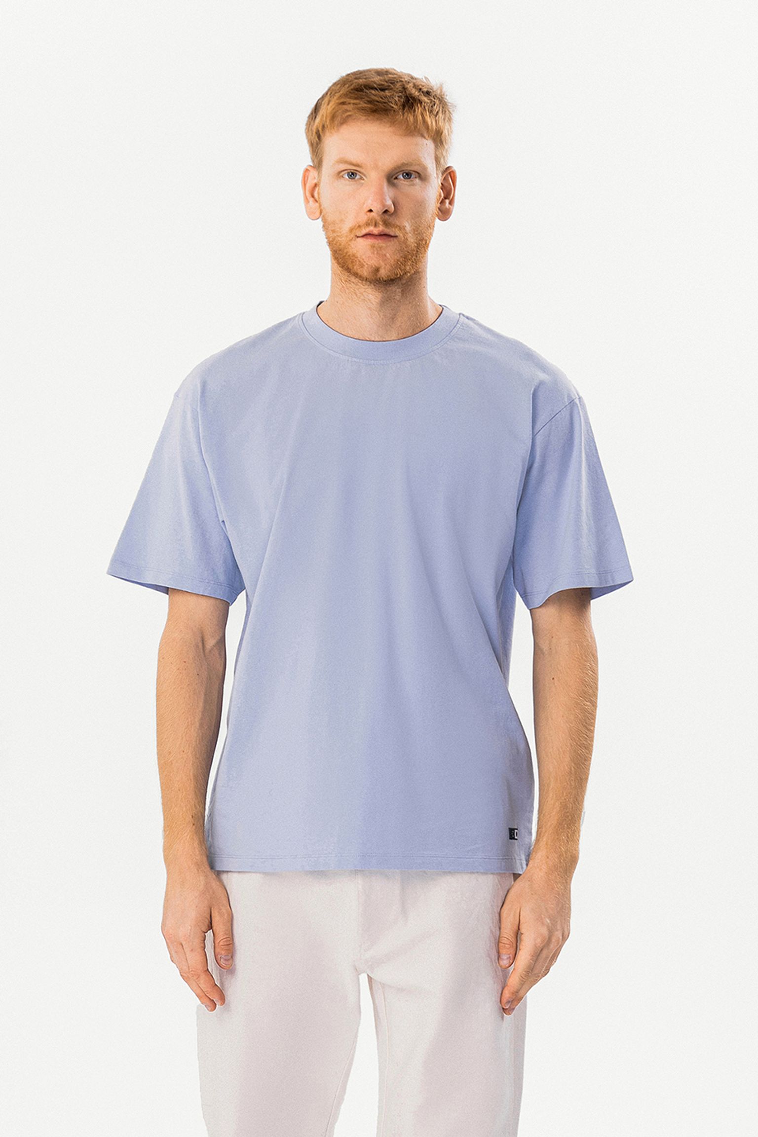 Футболка Oversize Basic TS Single Jersey Kentucky Blue garment washed