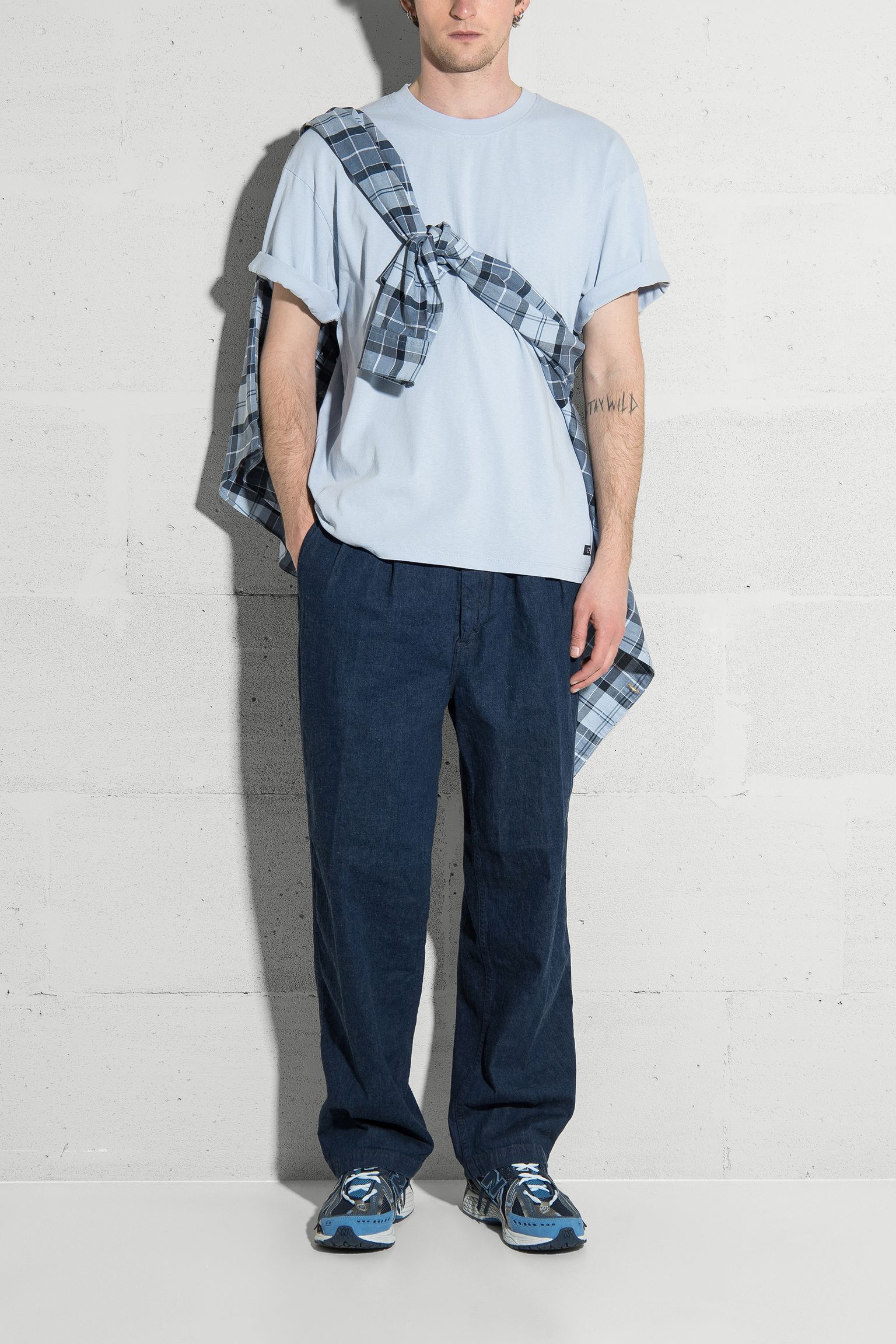 футболка Oversize Basic TS Single Jersey Kentucky Blue garment washed купить в Украине