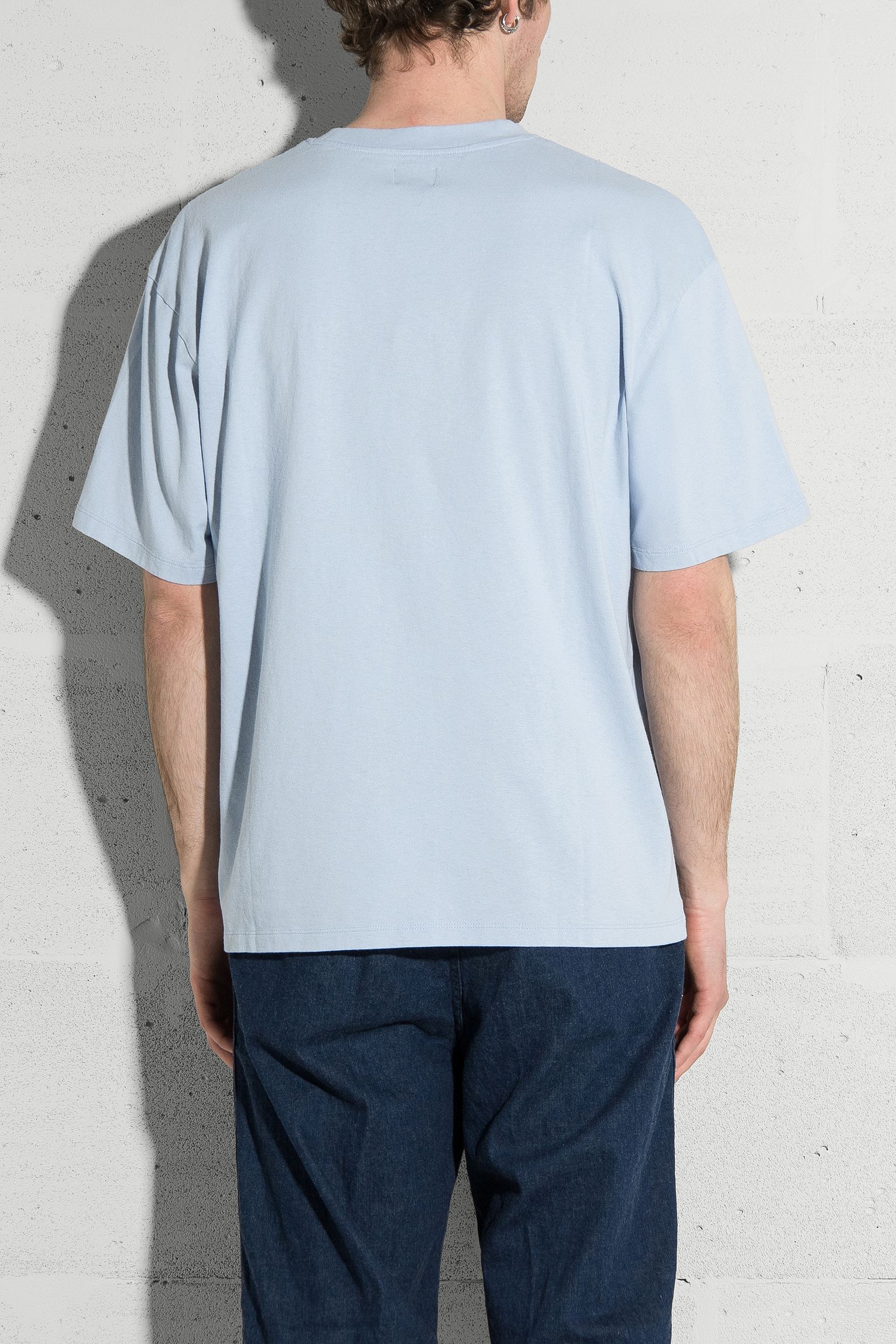 Стильные футболка Oversize Basic TS Single Jersey Kentucky Blue garment washed