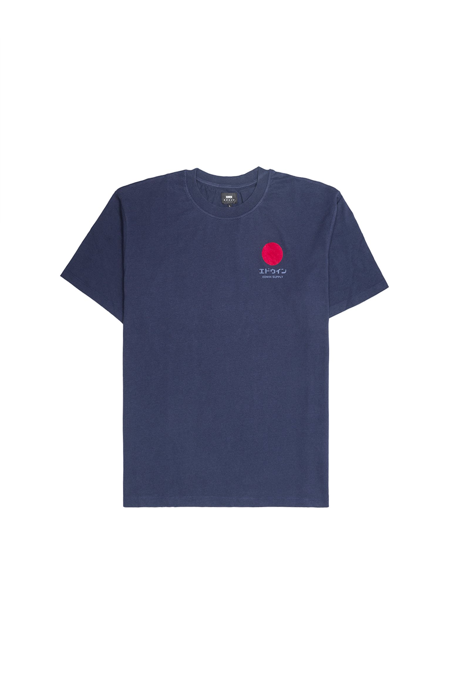 Футболка  Japanese Sun Supply TS Single Jersey Maritime Blue garment washed купить