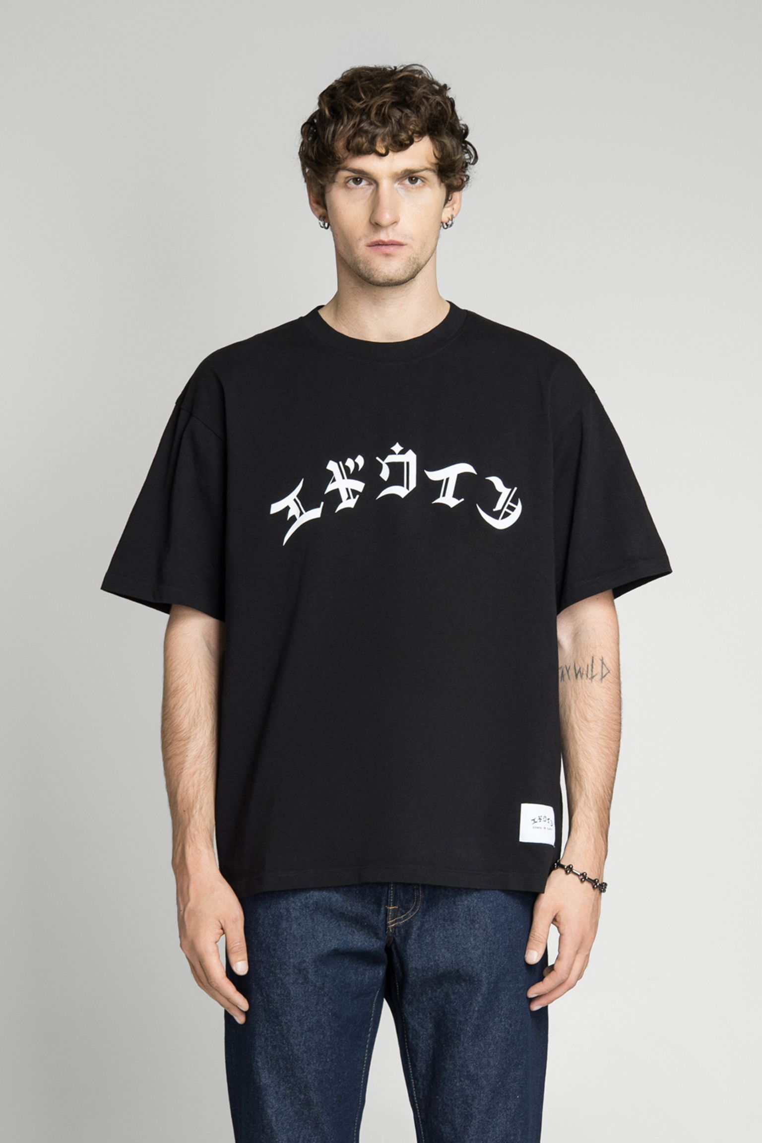 Футболка High Life Low Levels TS Single Jersey Black garment washed