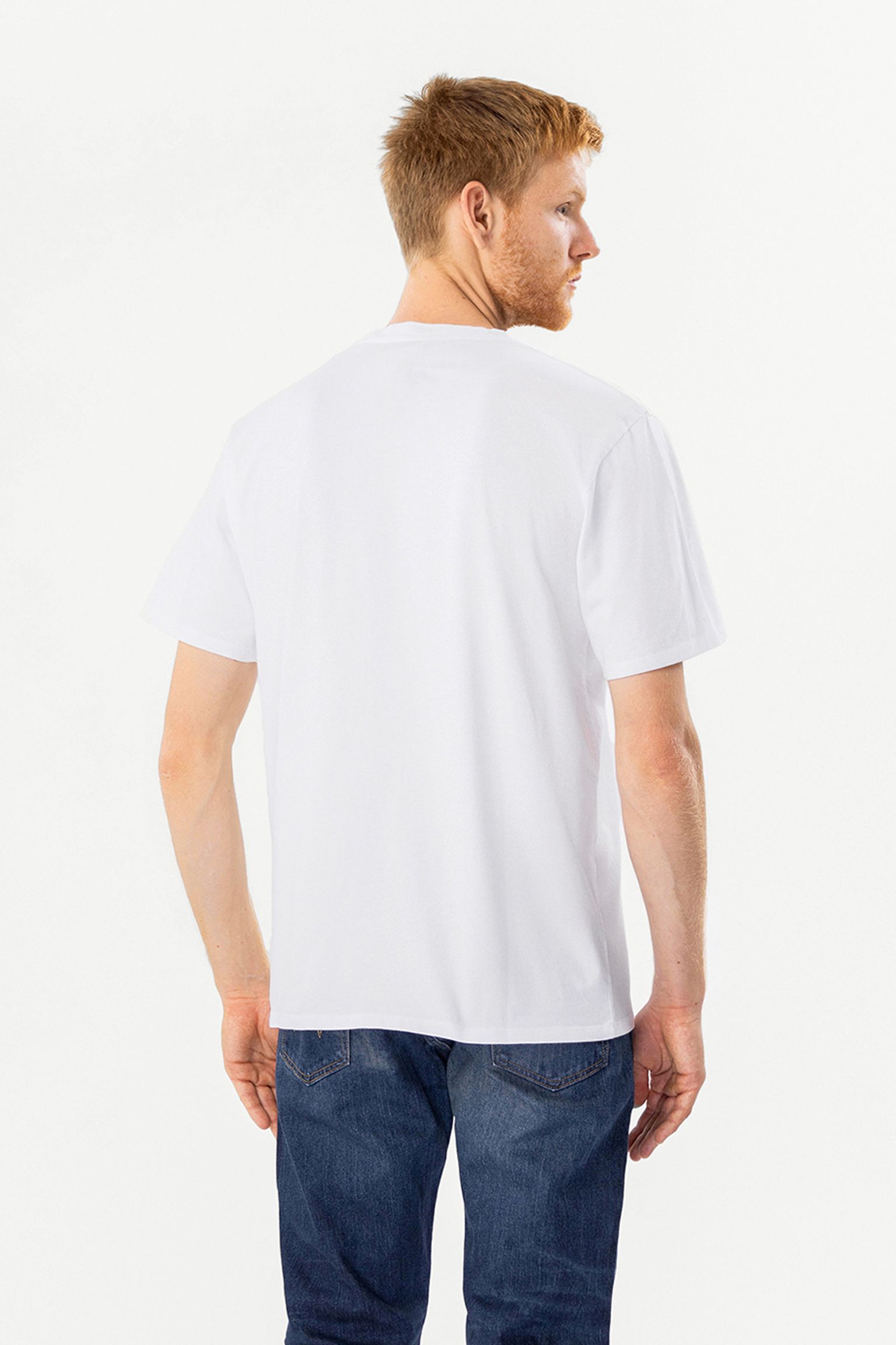 Футболка  Beetle TS Single Jersey White garment washed