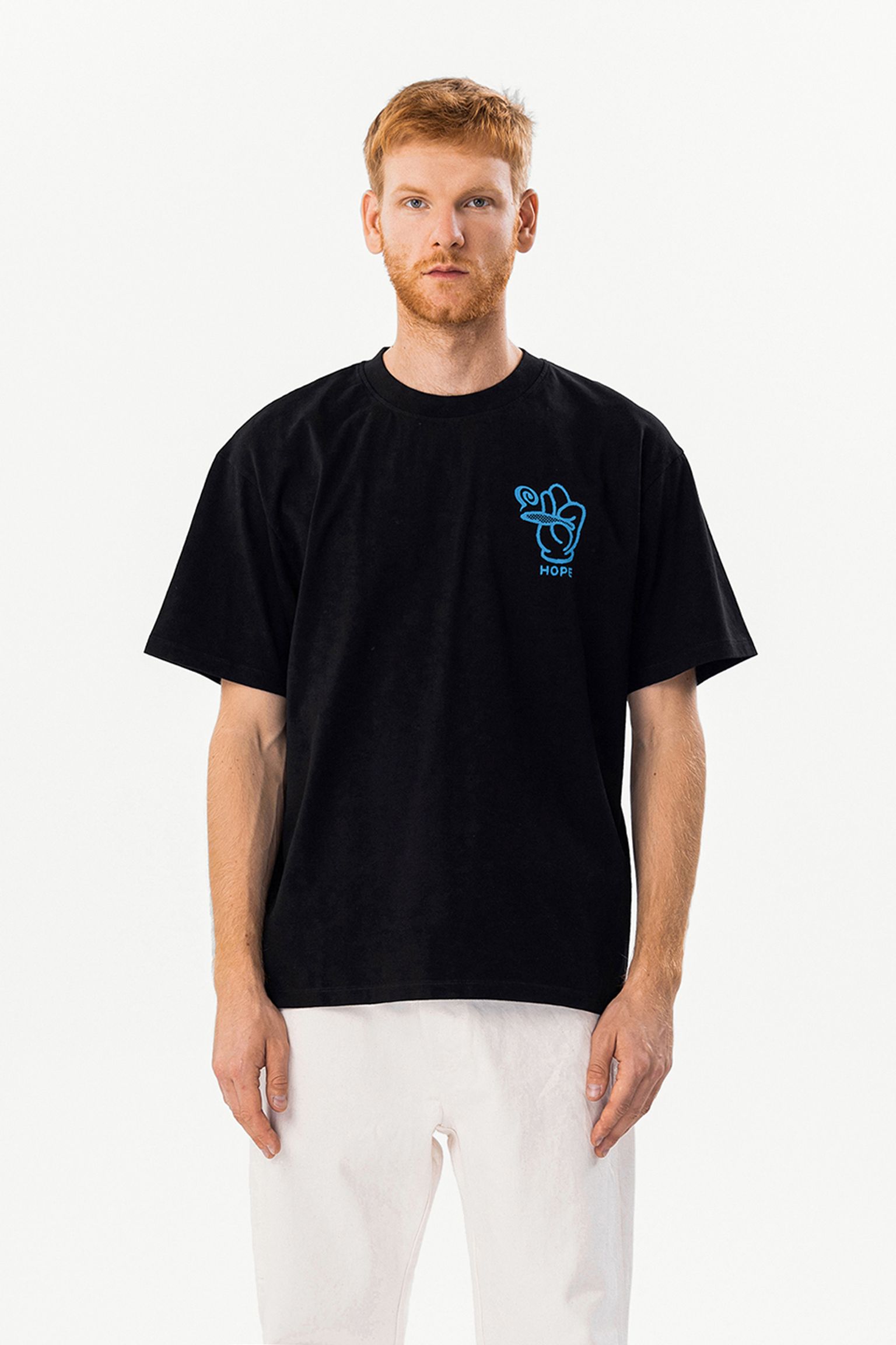 Футболка Hope Provider TS Single Jersey Black garment washed