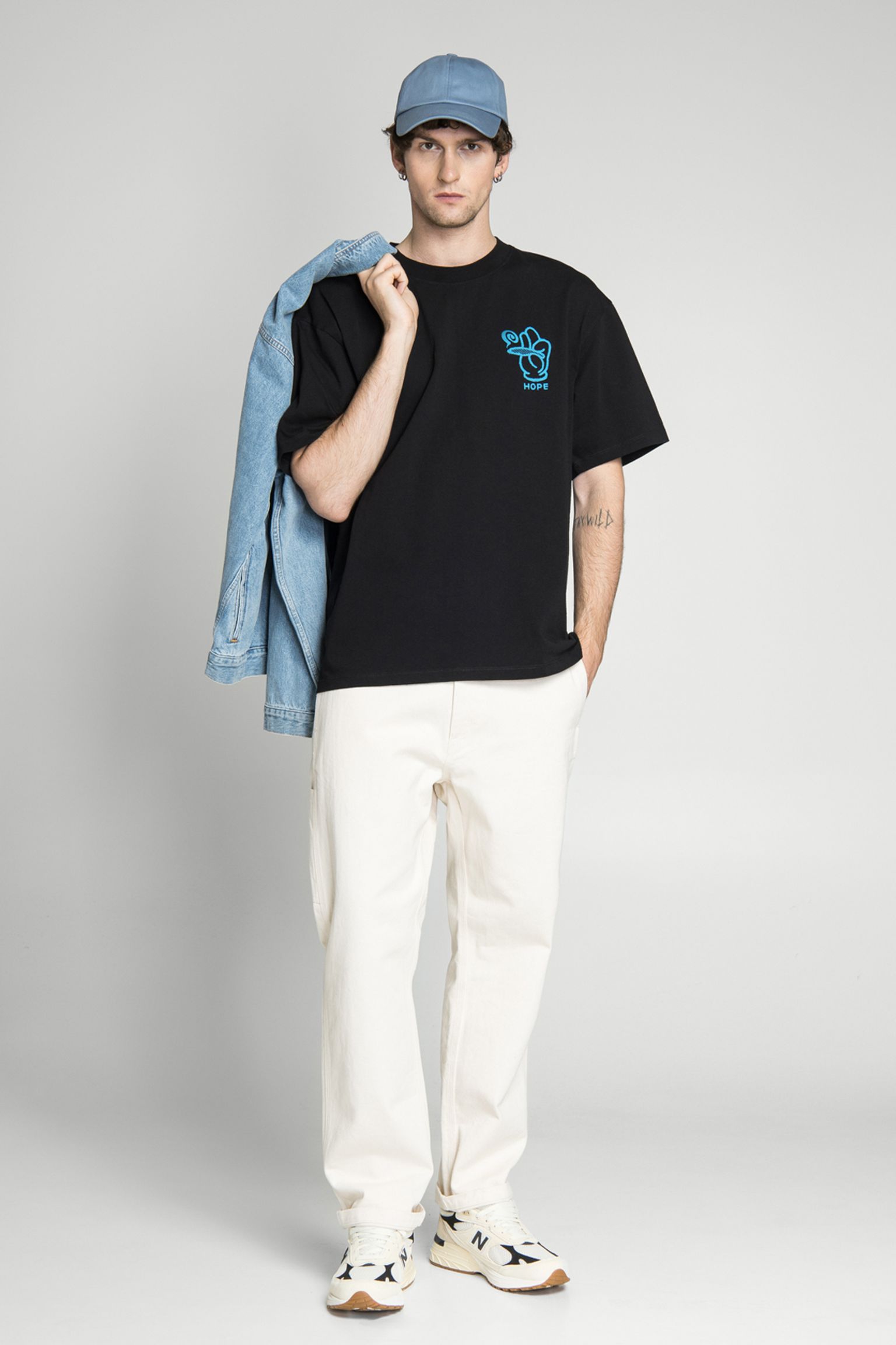 Футболка Hope Provider TS Single Jersey Black garment washed купити в Україні