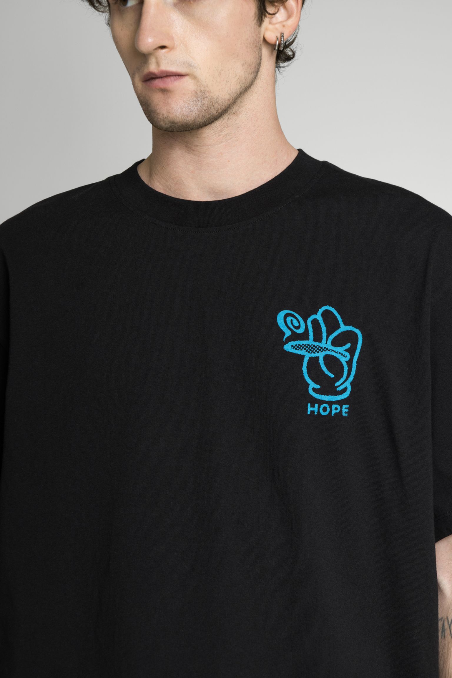 Широкий вибір Футболка Hope Provider TS Single Jersey Black garment washed