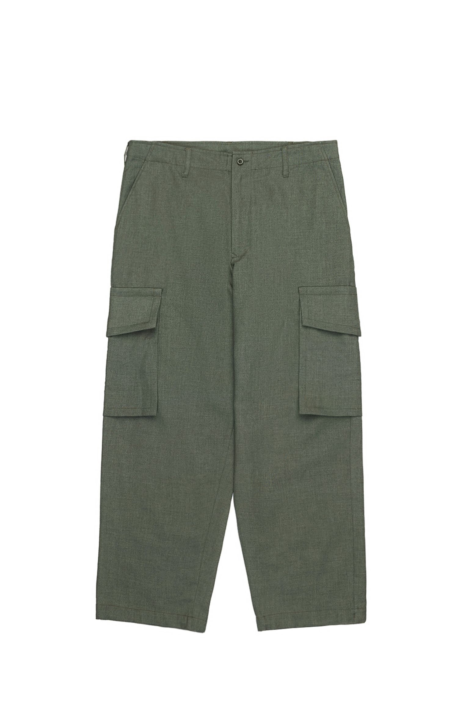 брюки WOOL GABARDINE WIDE CARGO PANTS купить