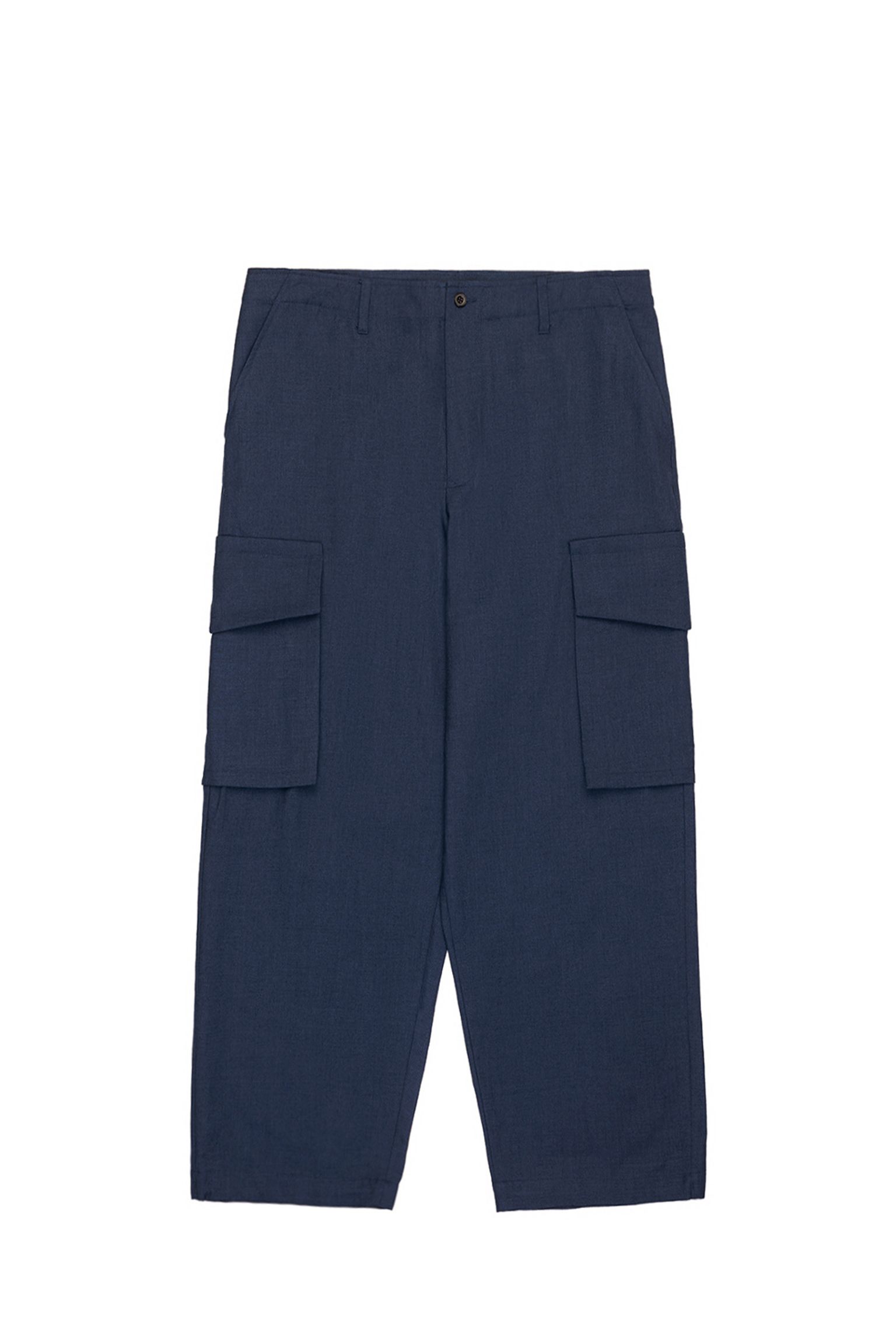 брюки WOOL GABARDINE WIDE CARGO PANTS купить