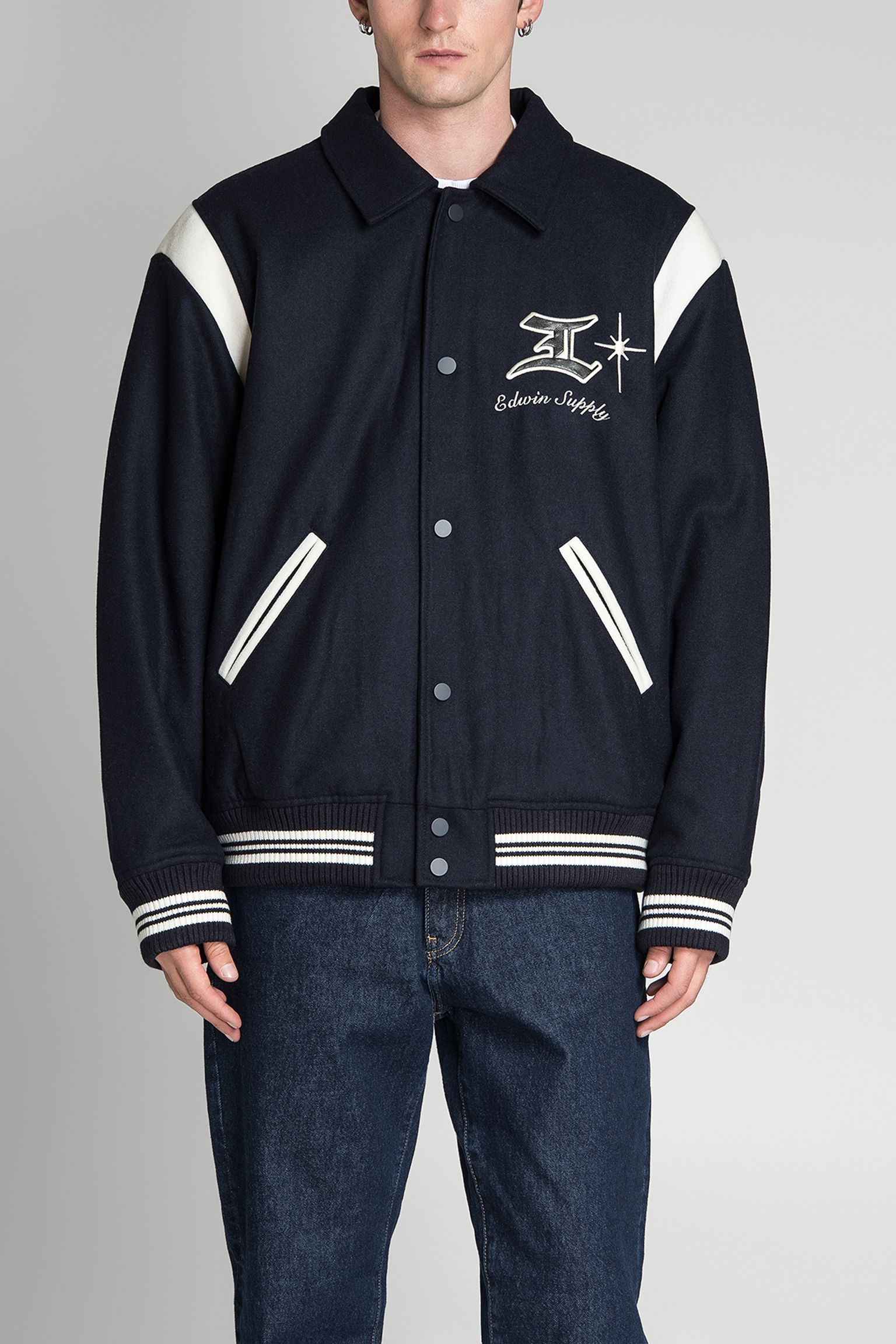 куртка Campus Jacket Compact Wool Cloth Sky Captain с доставкой