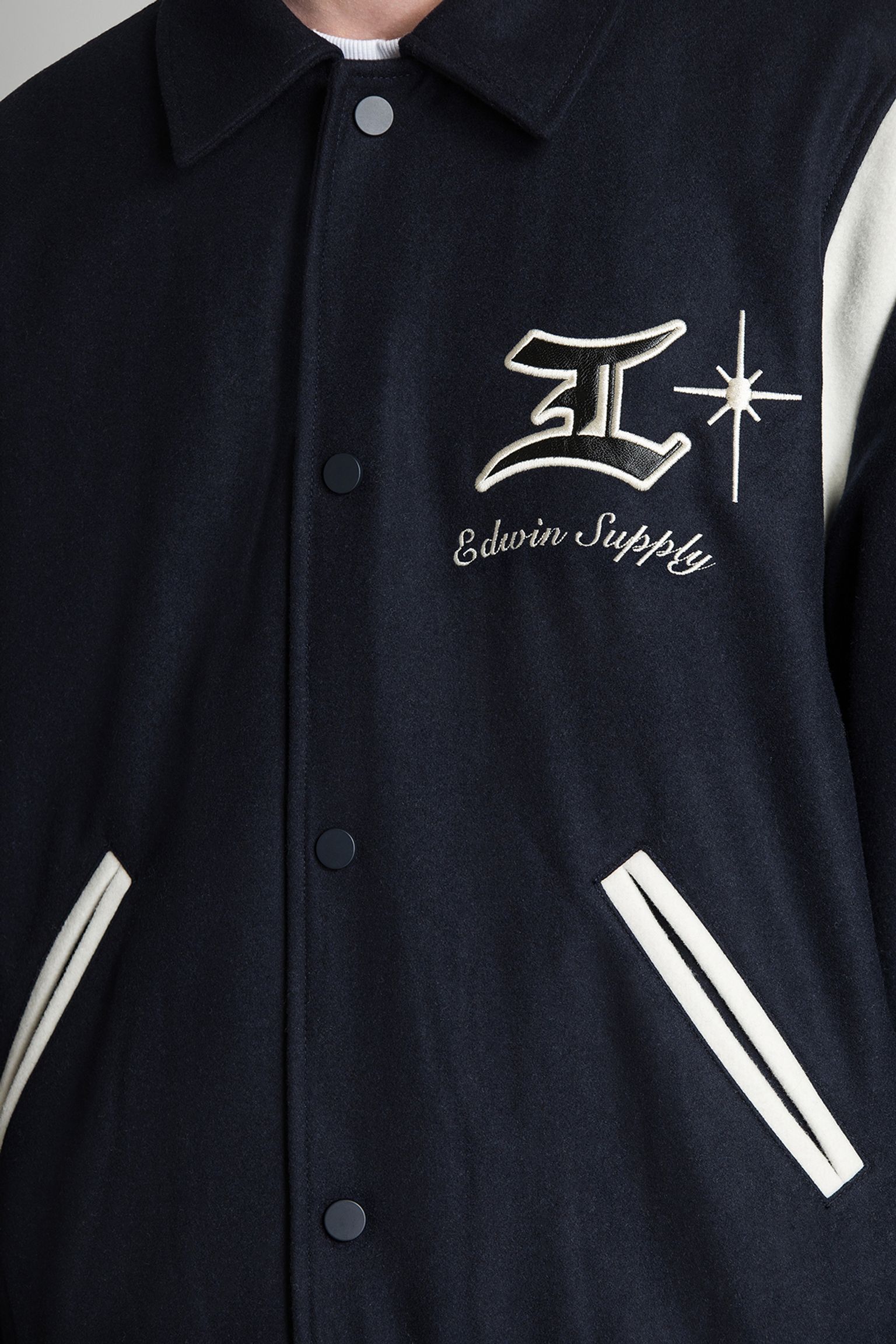 Широкий выбор куртка Campus Jacket Compact Wool Cloth Sky Captain