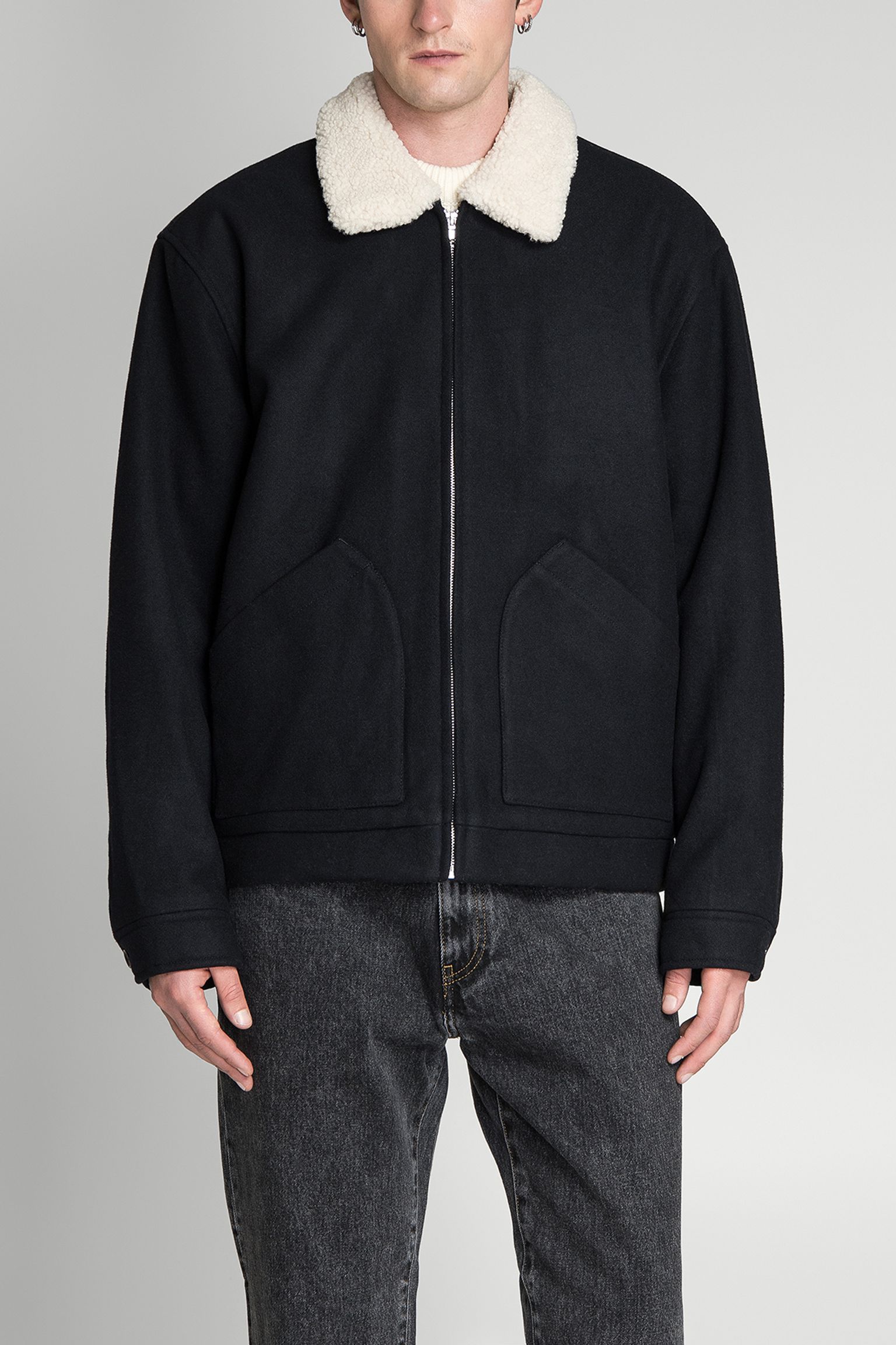 куртка Jester Fly Jacket Compact Wool Cloth Black с доставкой
