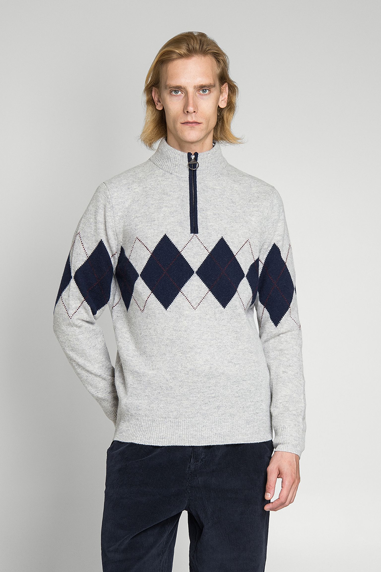 Свитер HARTFIELD HALF ZIP KNITTED JUMPER