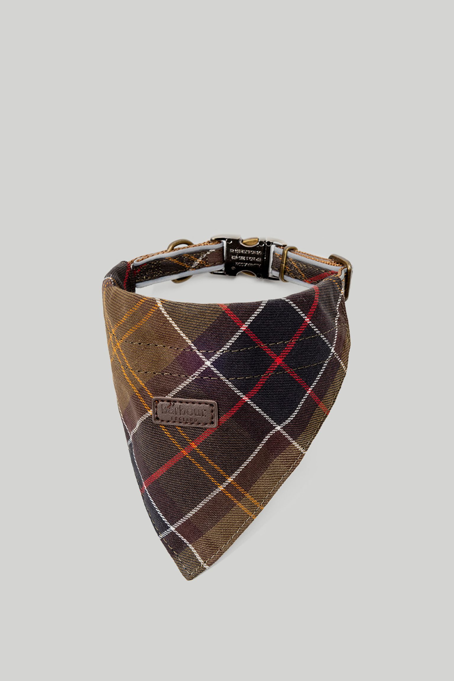 Нашийник+бандана Reflective Tartan Hunde Halsband