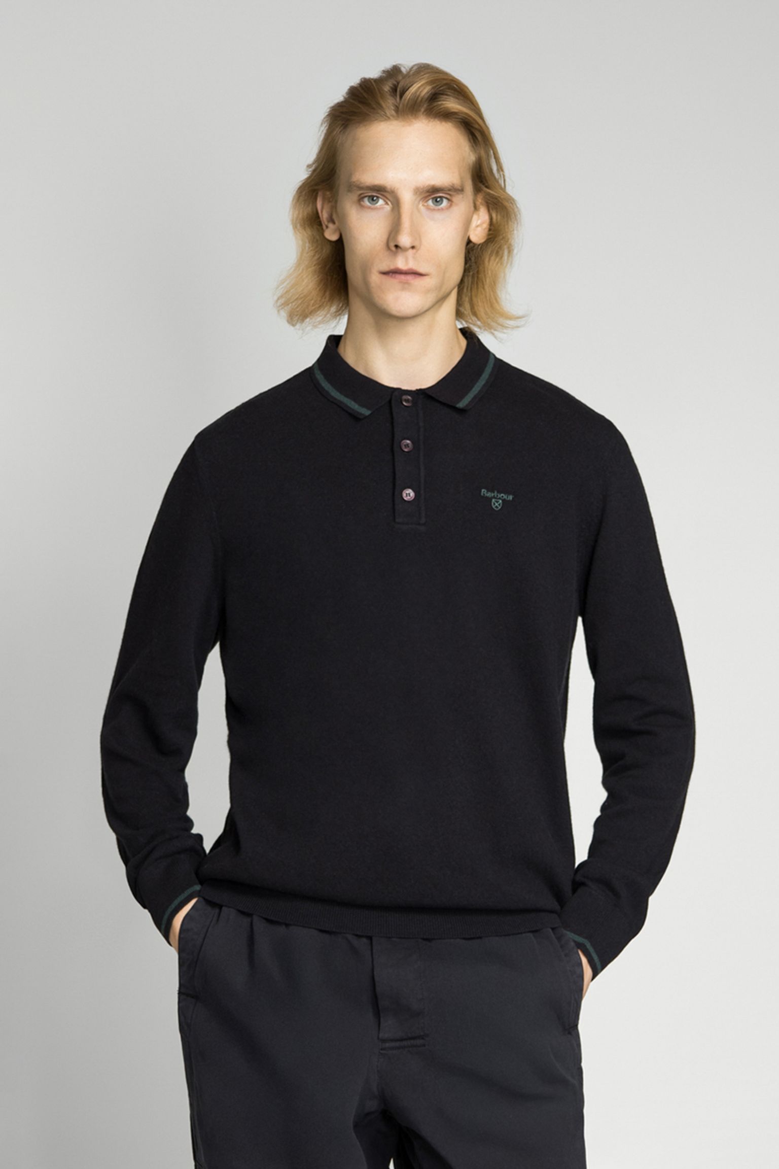 Поло NOCTON KNITTED POLO SHIRT