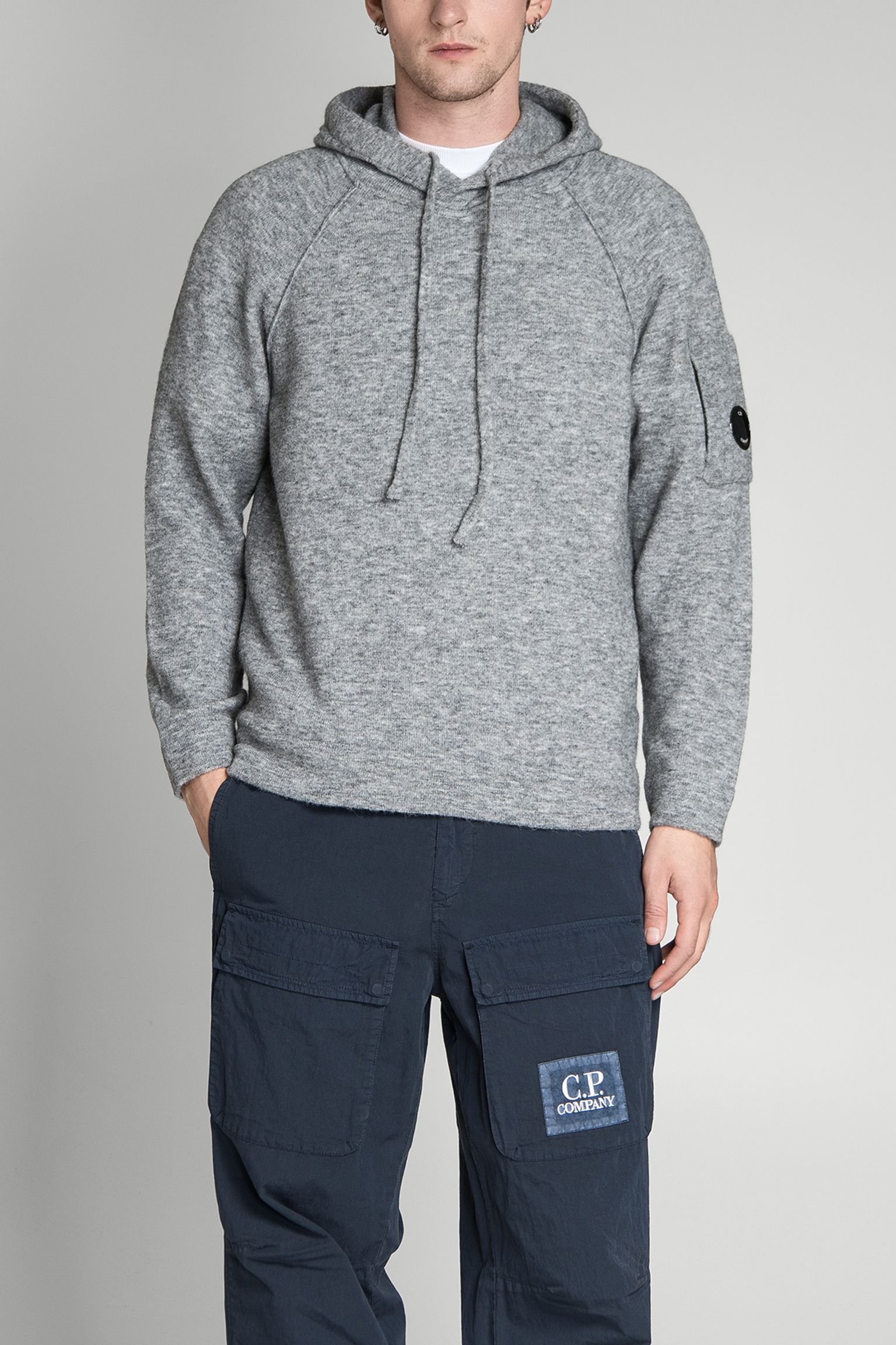 Худі KNITWEAR HOODED IN ALPACA WOOL з доставкою
