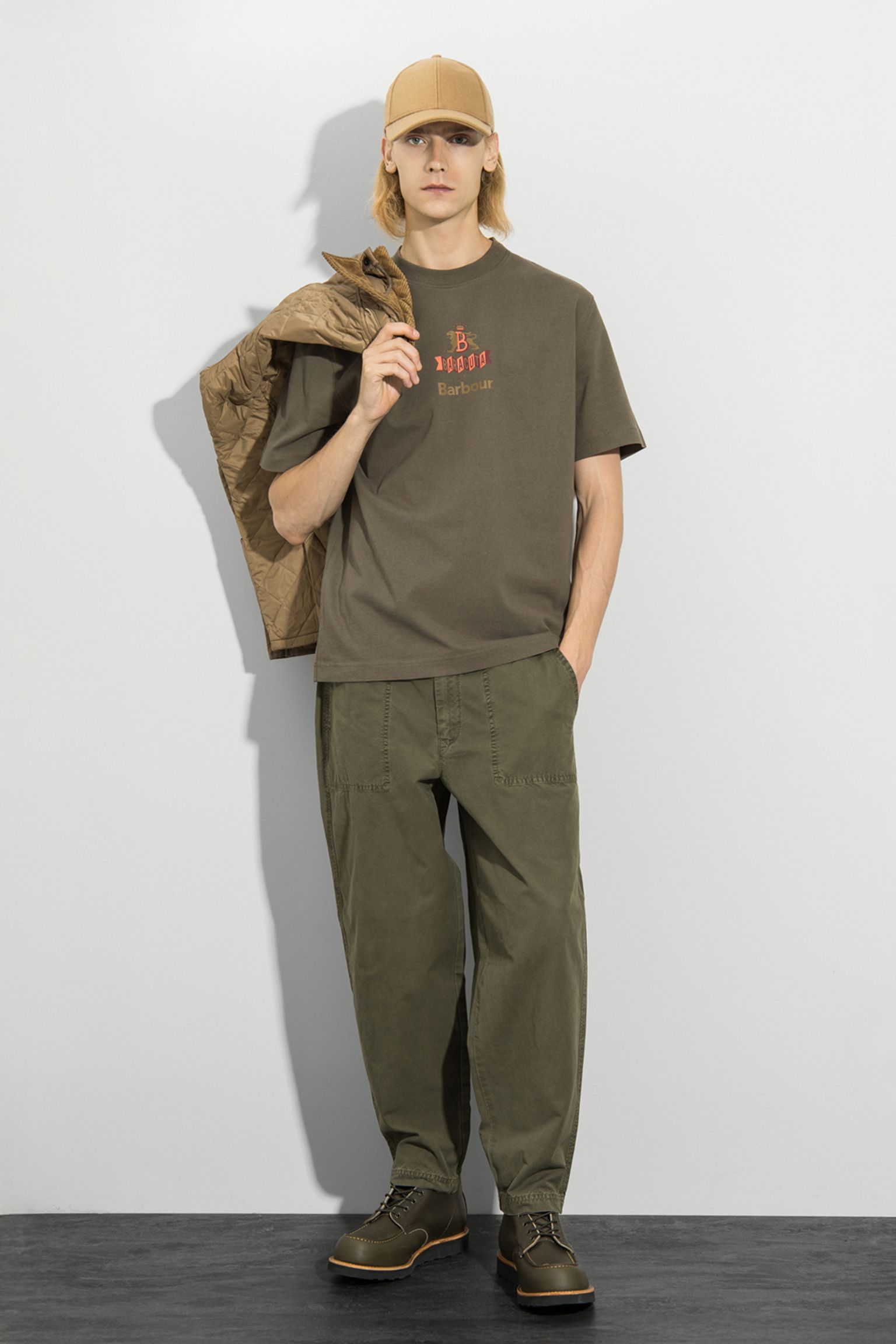 Футболка Barbour x Baracuta archive relaxed t-shirt купити в Україні