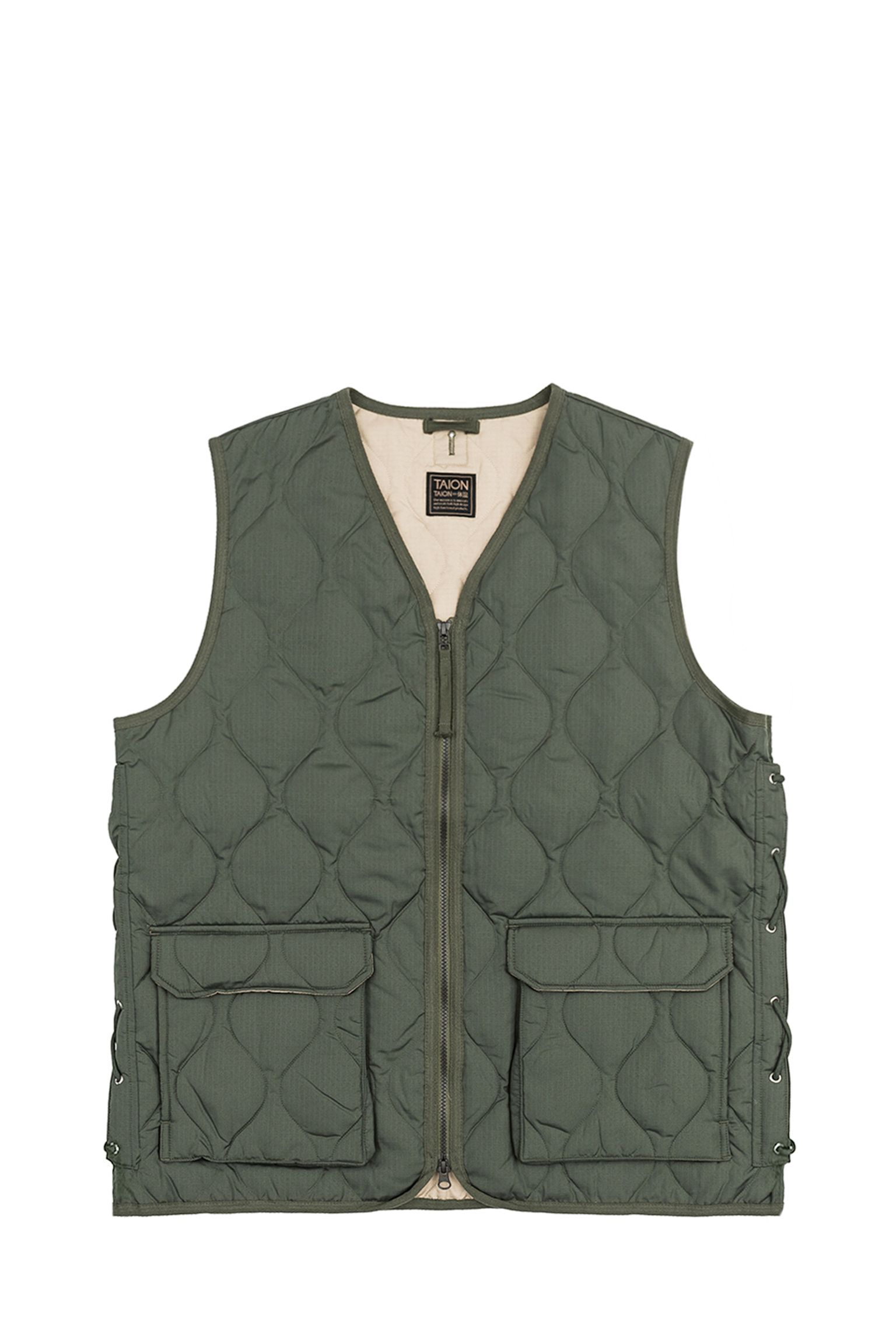 Жилет пуховий MILITARY W-ZIP LACE UP V NECK DOWN VEST