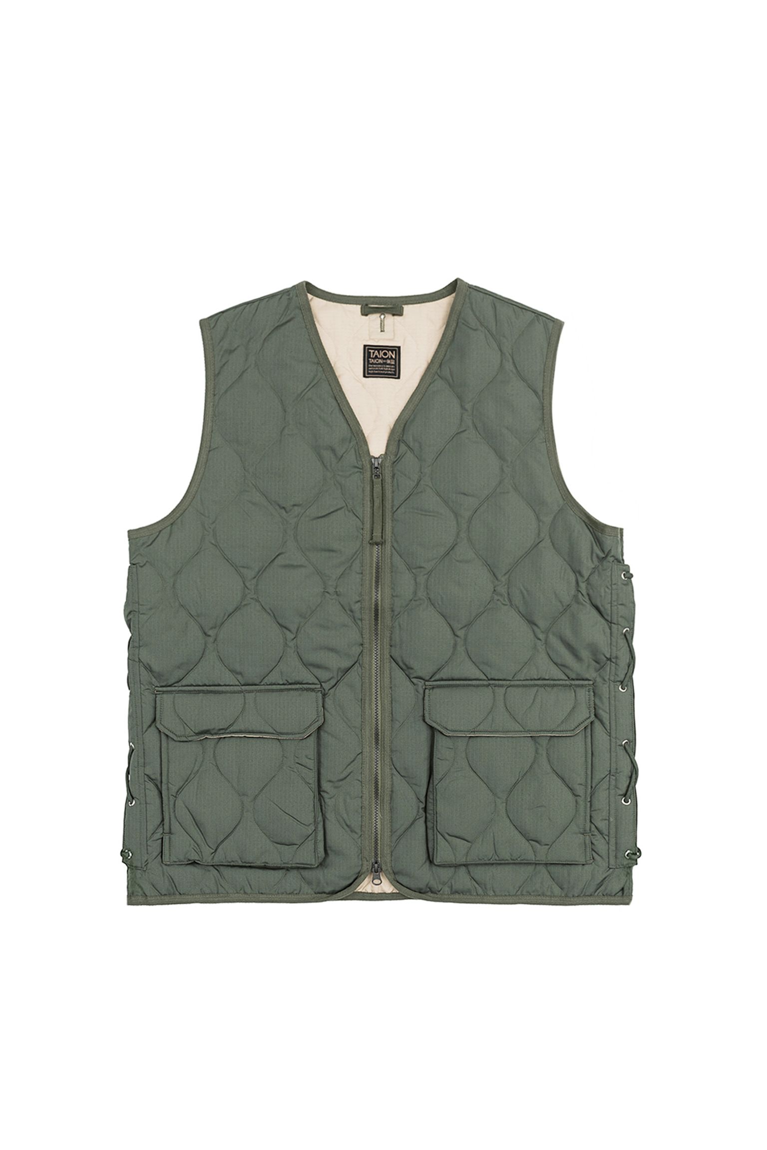 Жилет пуховой MILITARY W-ZIP LACE UP V NECK DOWN VEST купить