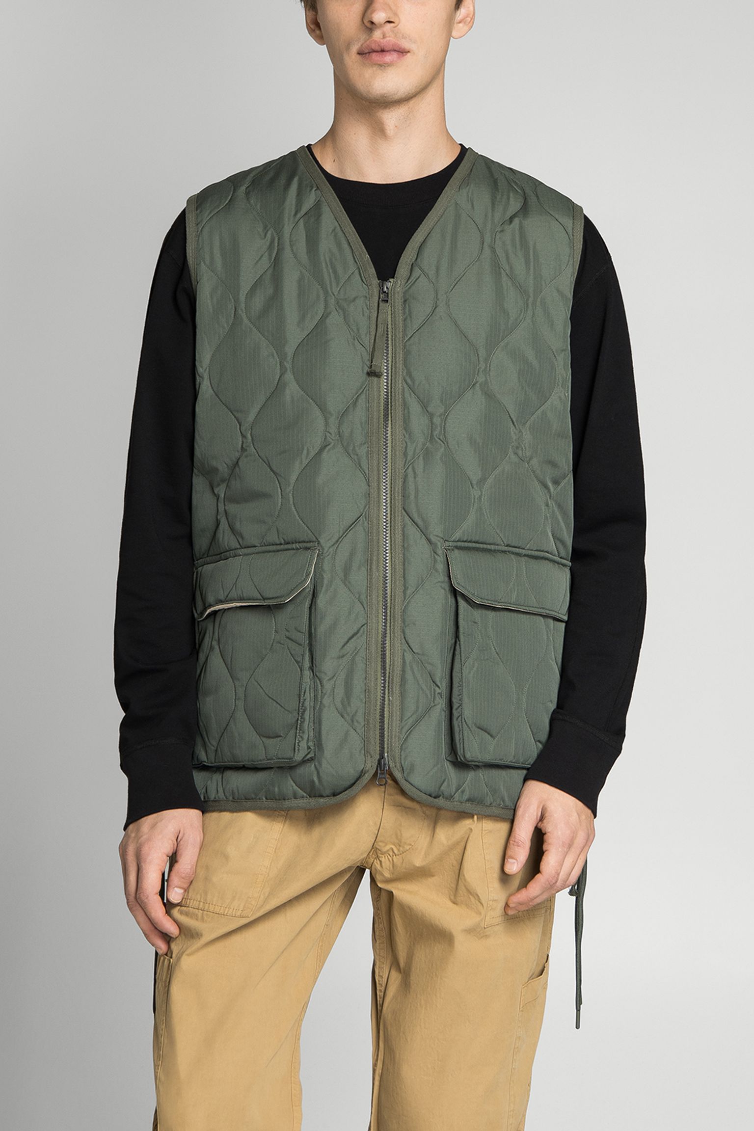 Жилет пуховой MILITARY W-ZIP LACE UP V NECK DOWN VEST с доставкой