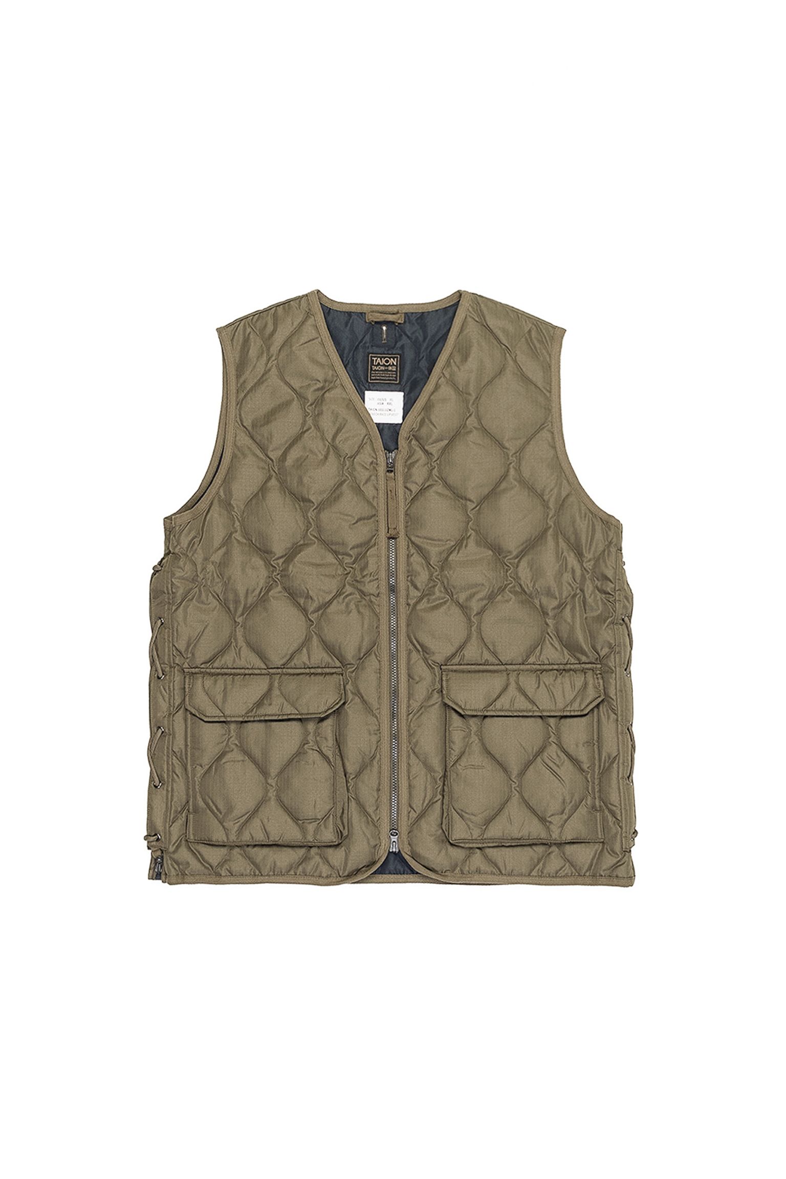 Жилет пуховий MILITARY W-ZIP LACE UP V NECK DOWN VEST купити