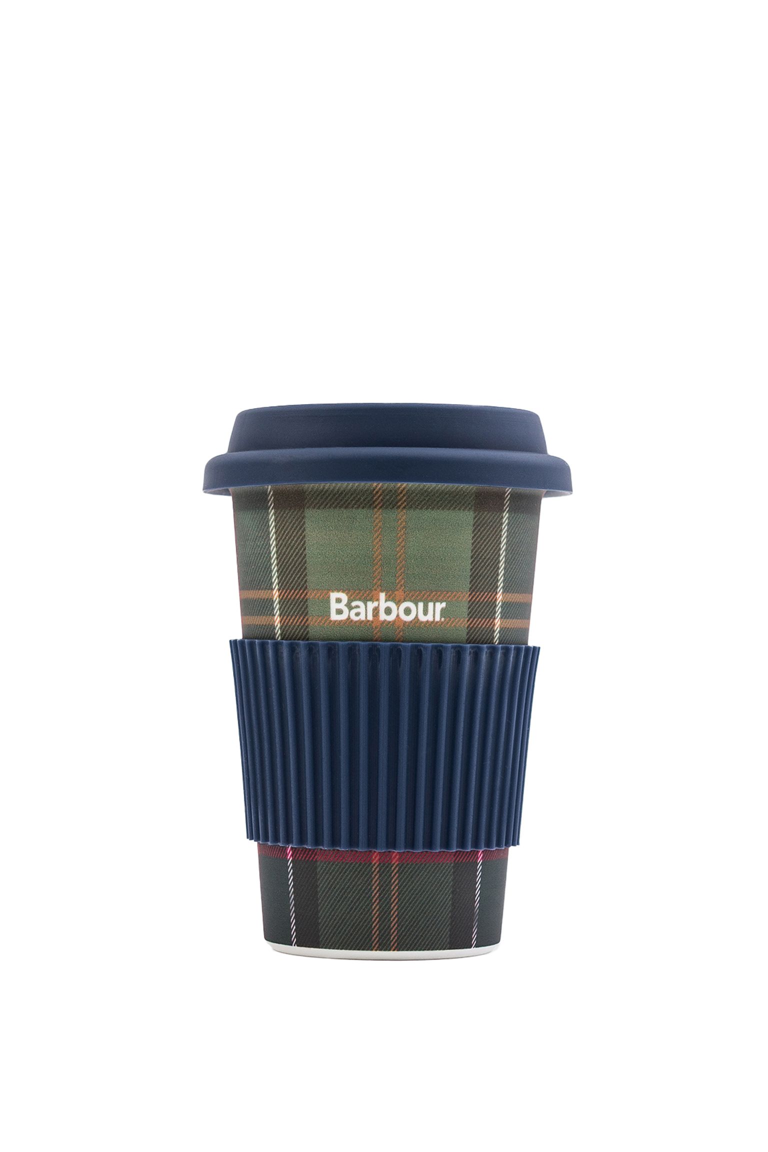 Термокружка reusable tartan travel mug