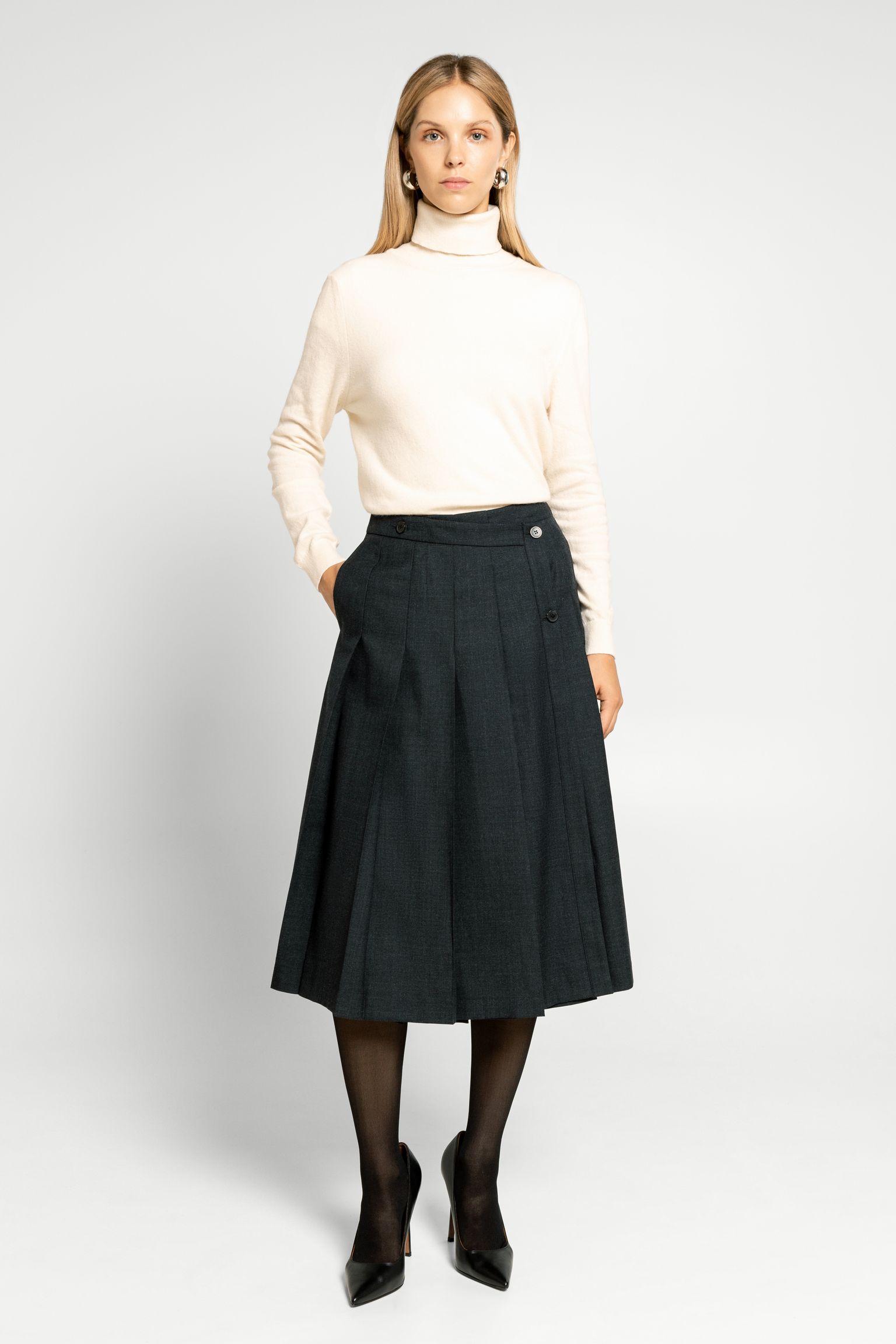 Спідниця PLEATS LONG WRAPPED SKIRT