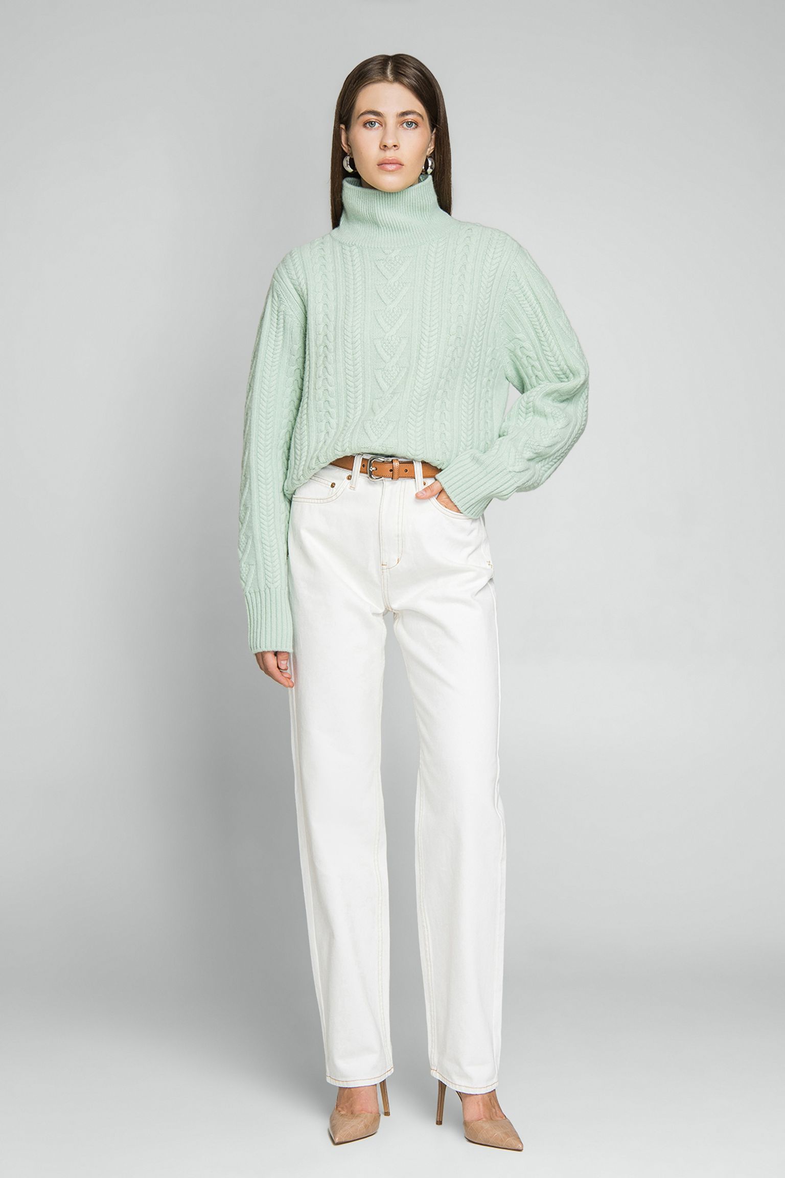 Свитер CABLE TURTLE NECK SWEATER купить в Украине
