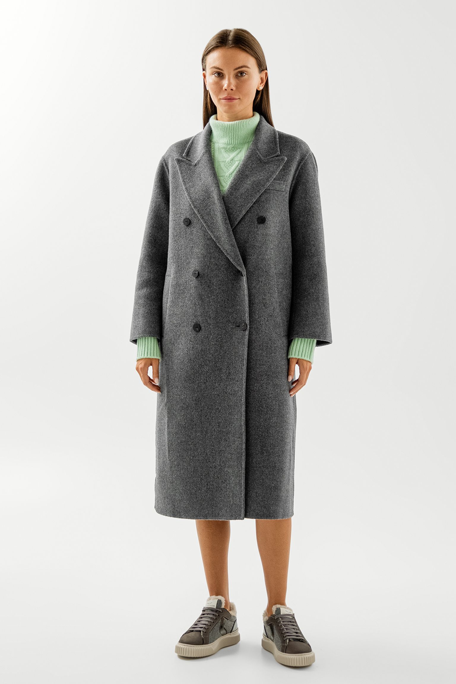 Пальто DOUBLE BRESTED LONG COAT